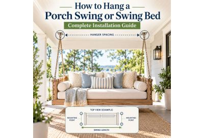 How to Hang a Porch Swing or Swing Bed Guide