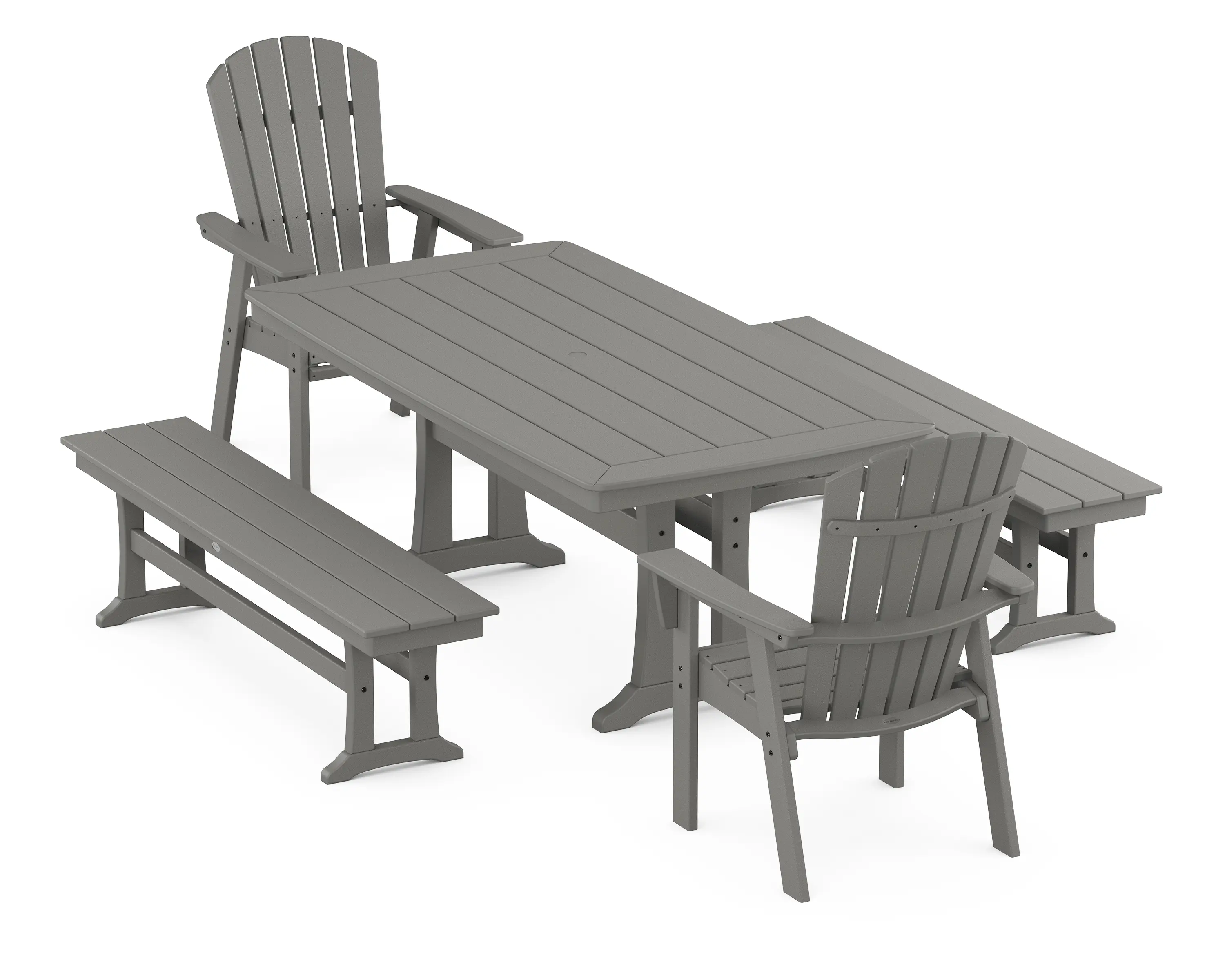 POLYWOOD Nautical Adirondack Dining Set - Thumbnail 5