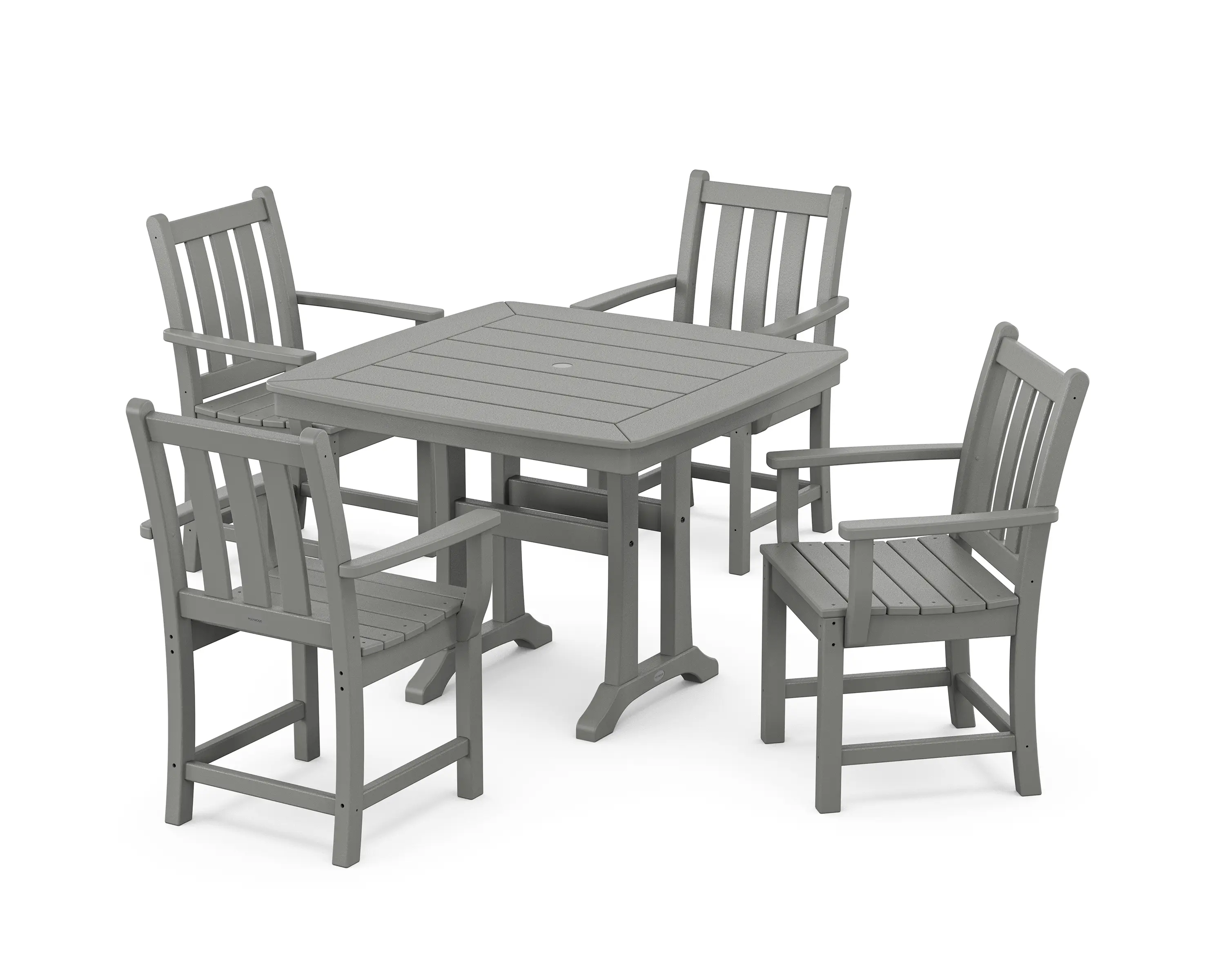 POLYWOOD Traditional Garden Dining Set - Thumbnail 4