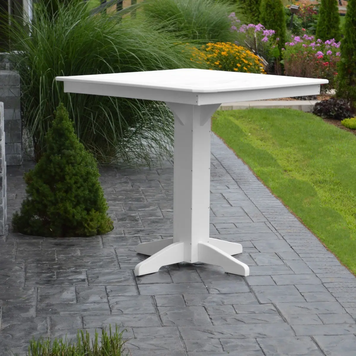 Shop the A&L Furniture 44 in Square Bar Table - Quality Craftsmanship ...