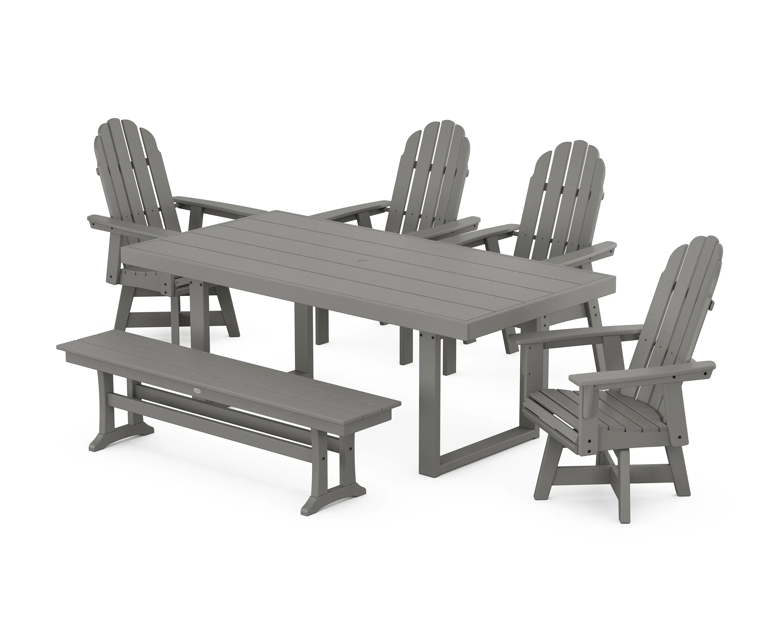 POLYWOOD Curveback Adirondack Swivel Chair - Thumbnail 3
