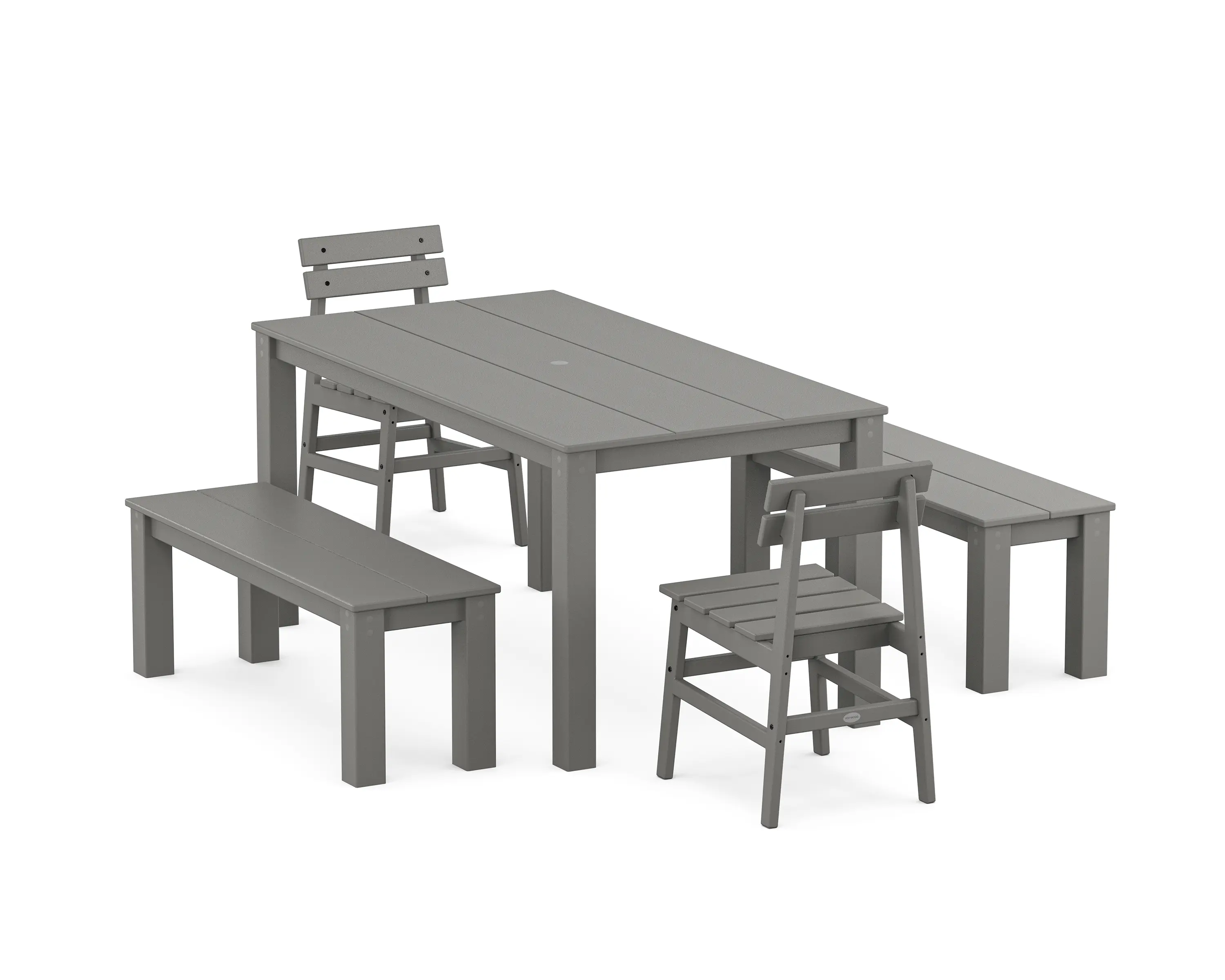 POLYWOOD Modern Studio Plaza Dining Set - Thumbnail 2