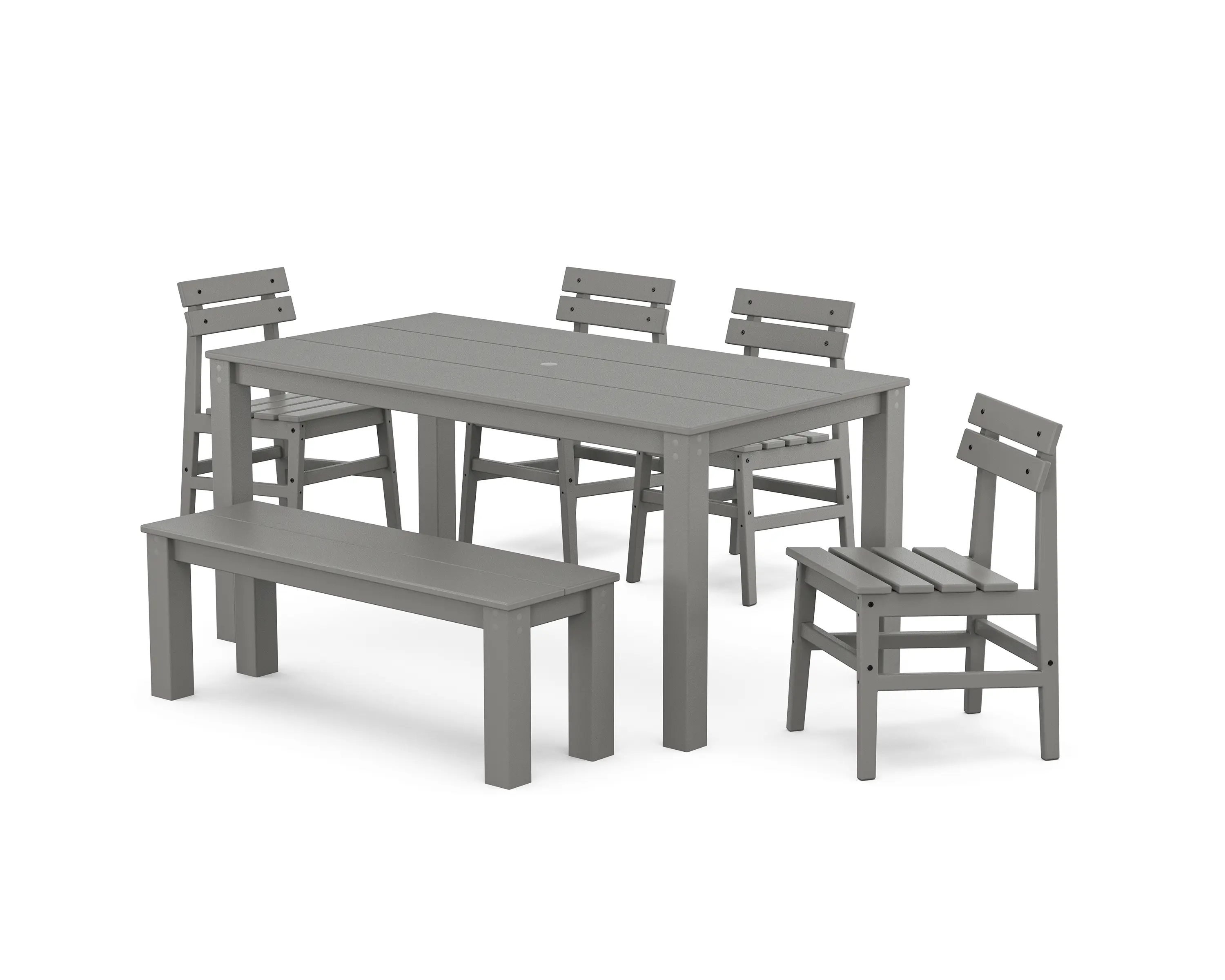 POLYWOOD Modern Studio Plaza Parsons Dining Set