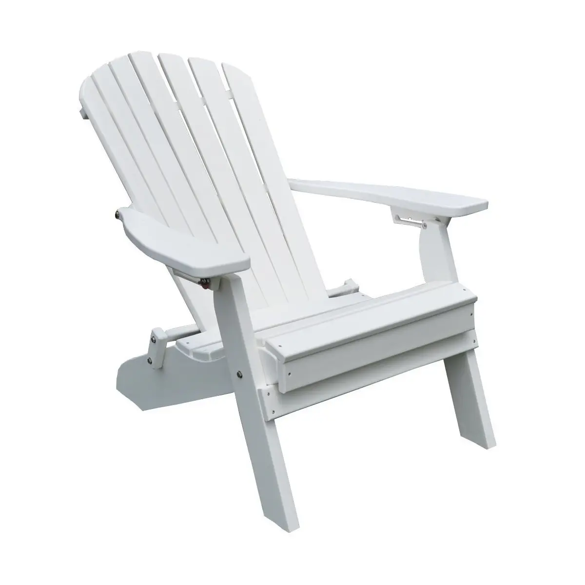 A&L Furniture Poly Folding/Reclining Adirondack Chair with Pullout Ottoman