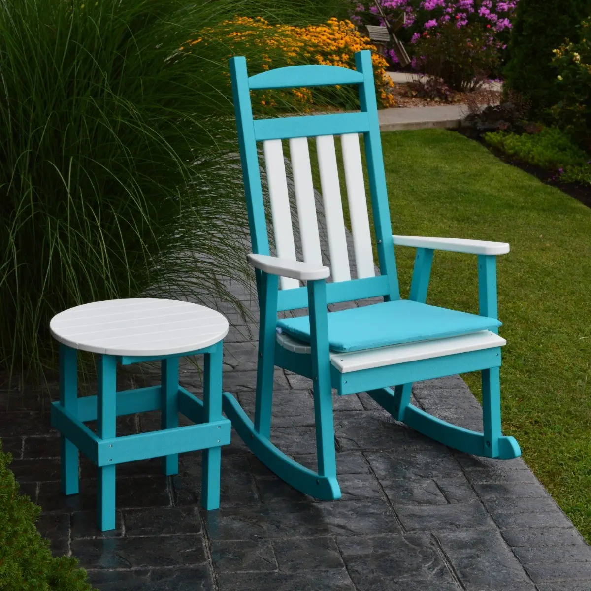A&L Furniture Poly Classic Porch Rocker - Thumbnail 2