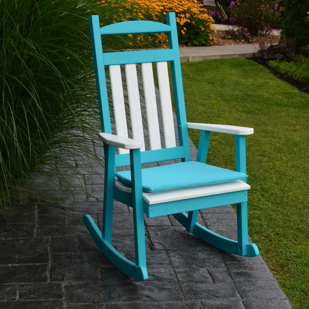 A&L Furniture Poly Classic Porch Rocker