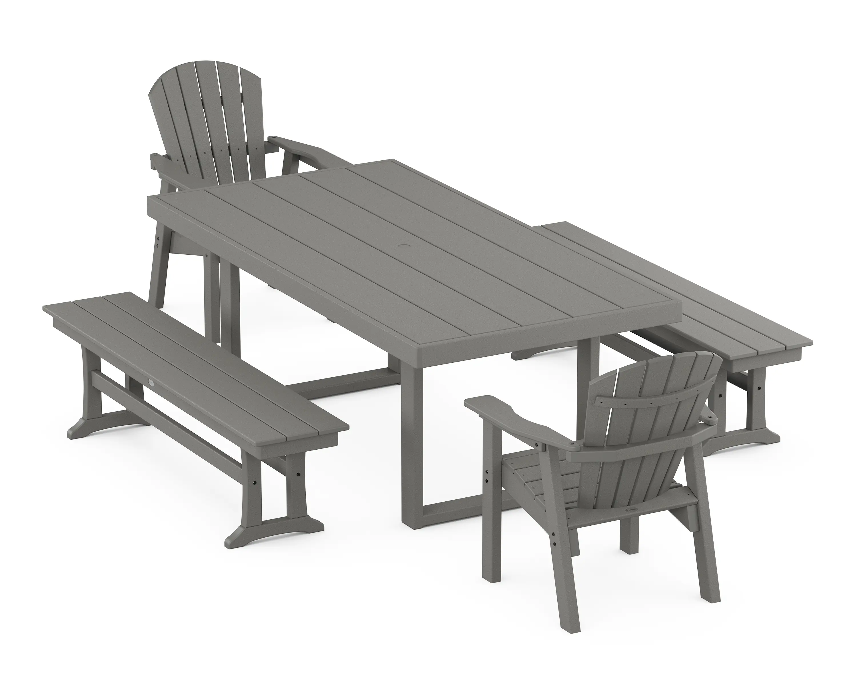 POLYWOOD Seashell Dining Set - Thumbnail 4
