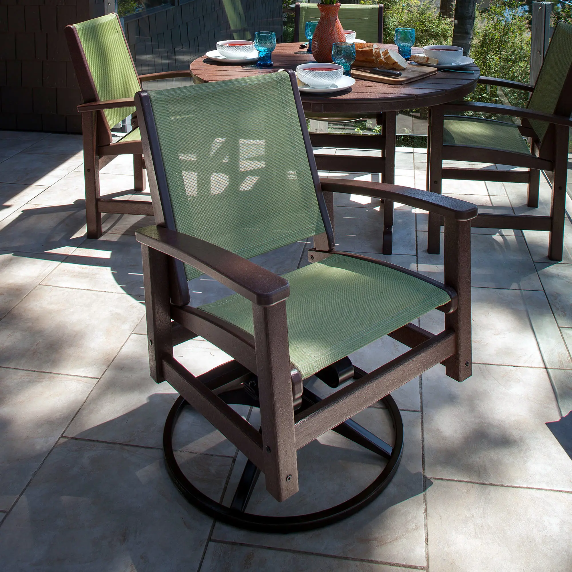 Upgrade Your Outdoor Comfort with POLYWOOD® Coastal Swivel Rocker ...
