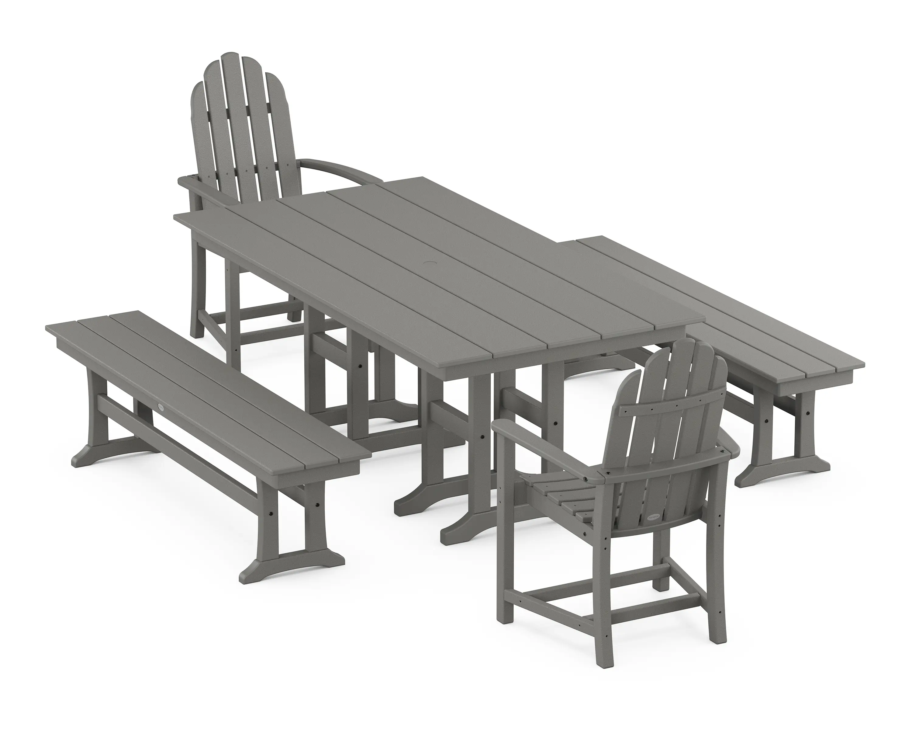 POLYWOOD Classic Adirondack Dining Set