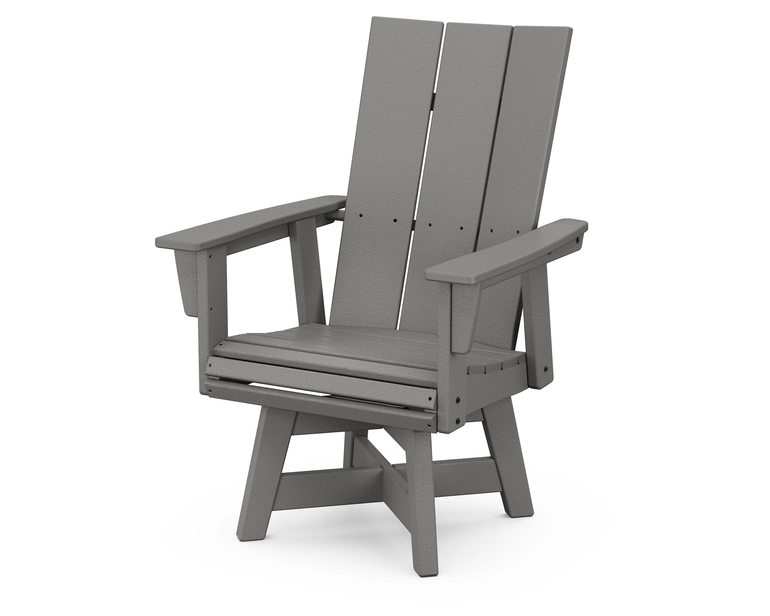 POLYWOOD Curveback Adirondack Swivel Dining Chair