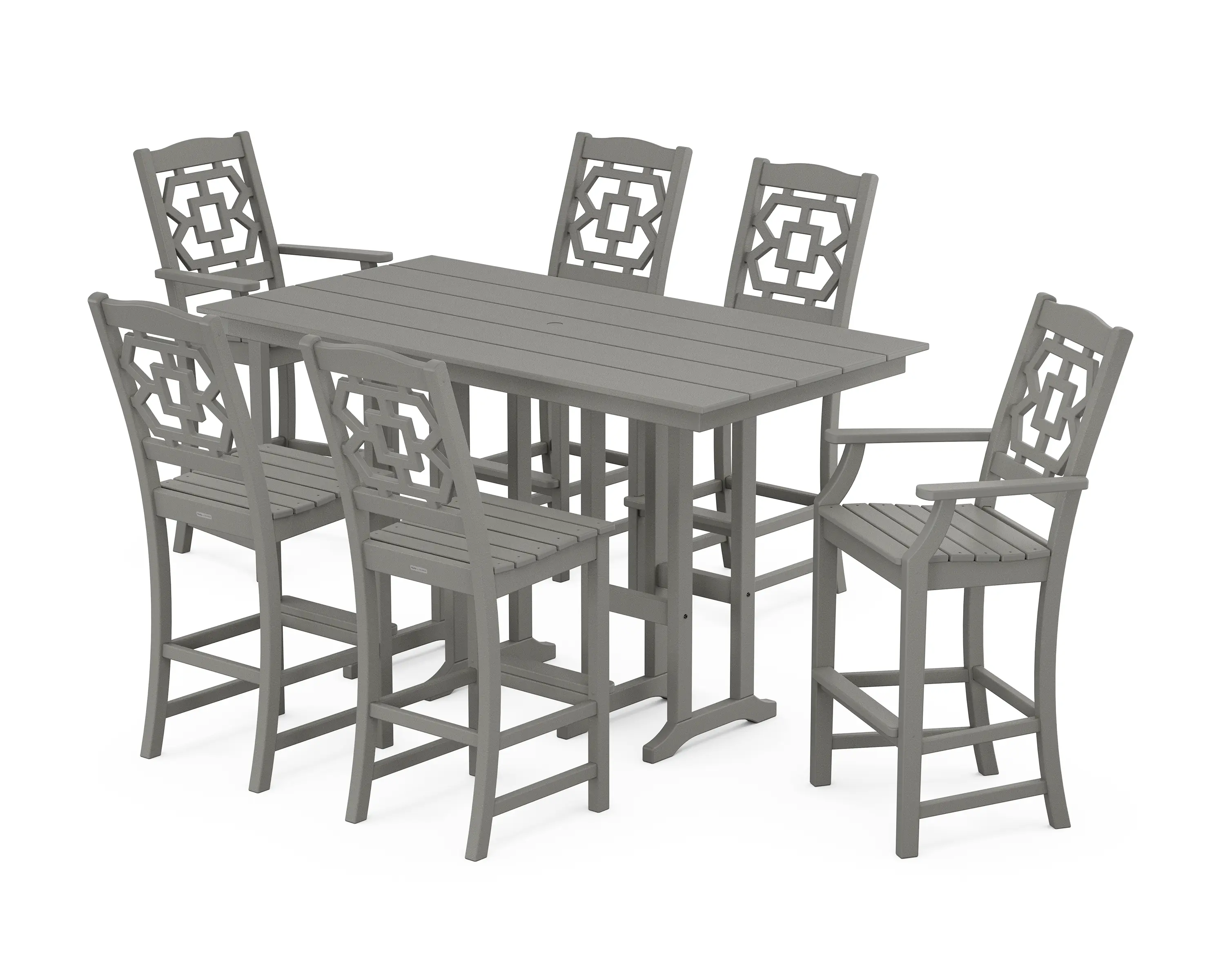 POLYWOOD Chinoiserie Farmhouse Bar Set