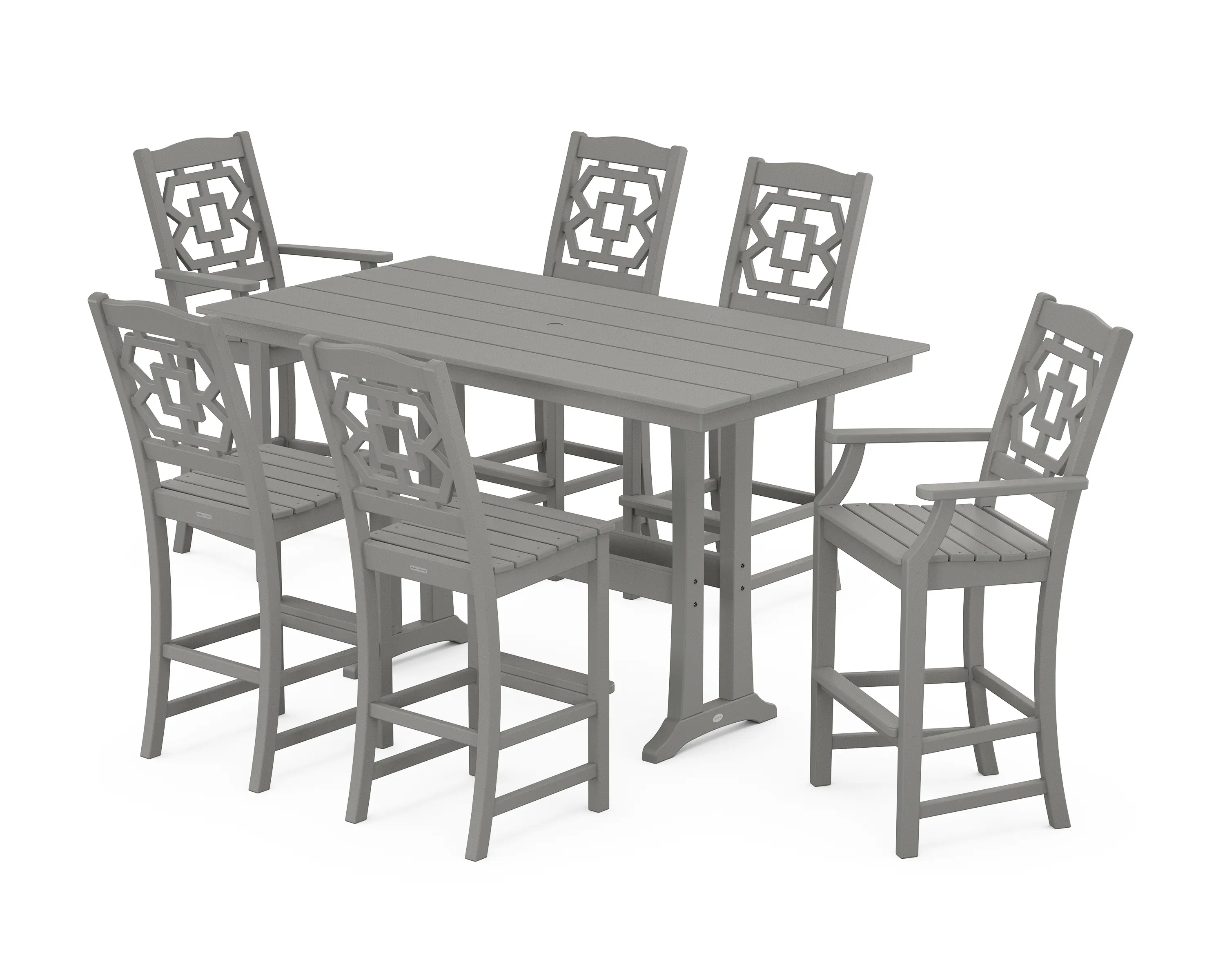POLYWOOD Chinoiserie Farmhouse Bar Set - Thumbnail 2