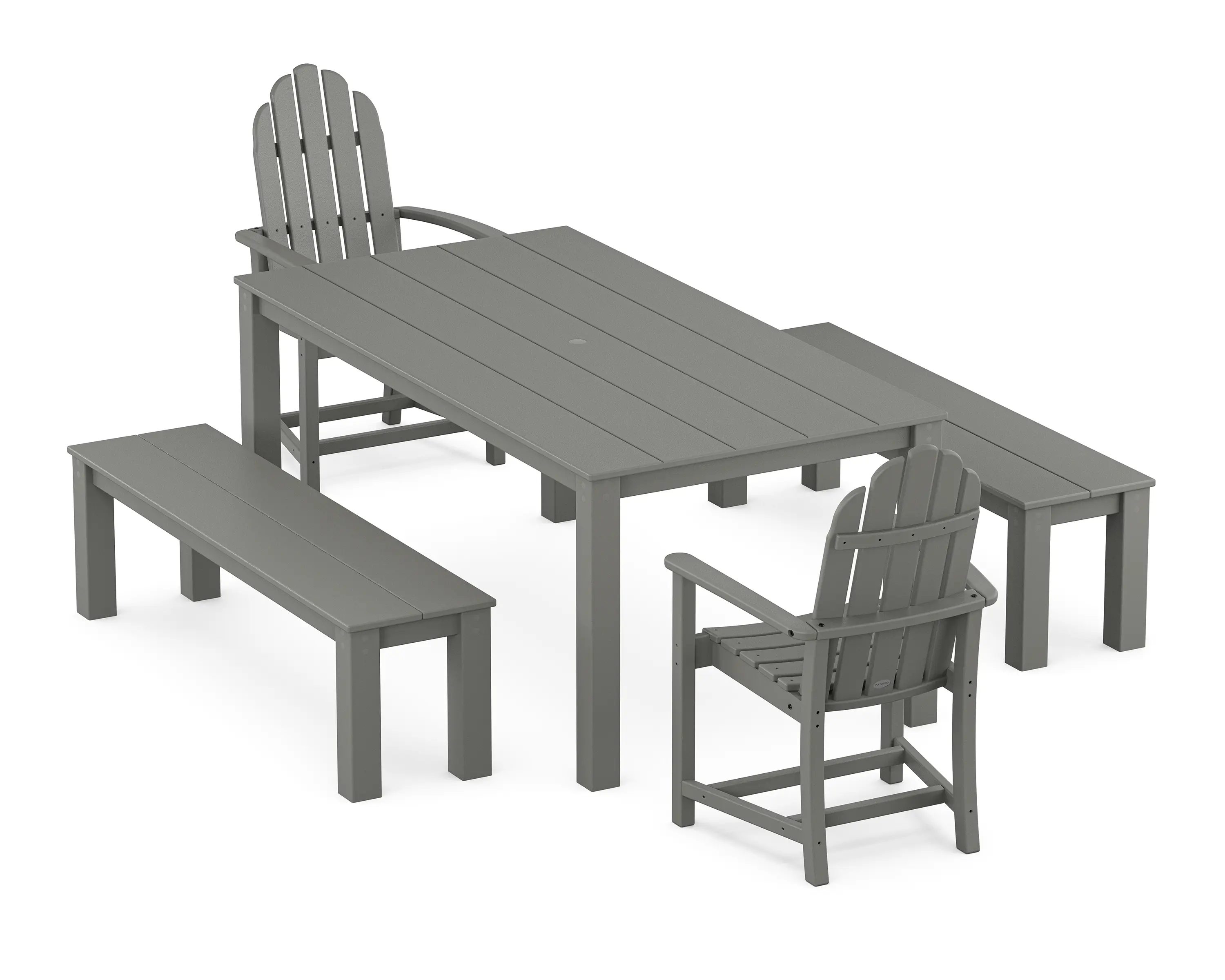 POLYWOOD Classic Adirondack Dining Set