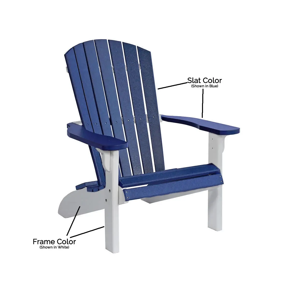 Amish Poly Adirondack Chair - Thumbnail 4