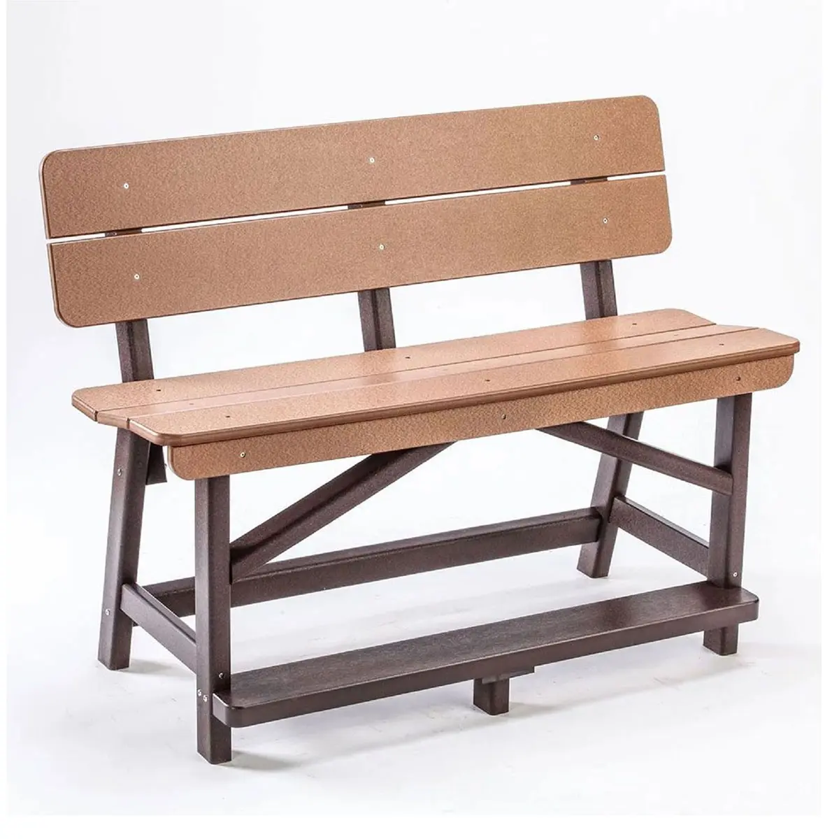 Shop the Perfect Choice Classic Counter Height Bench with Back ...