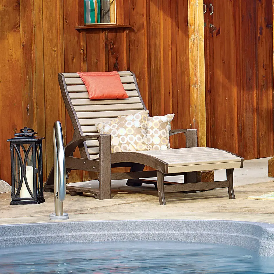 CR Plastics St. Tropez Chaise Lounge: Stylish Outdoor Lounger with