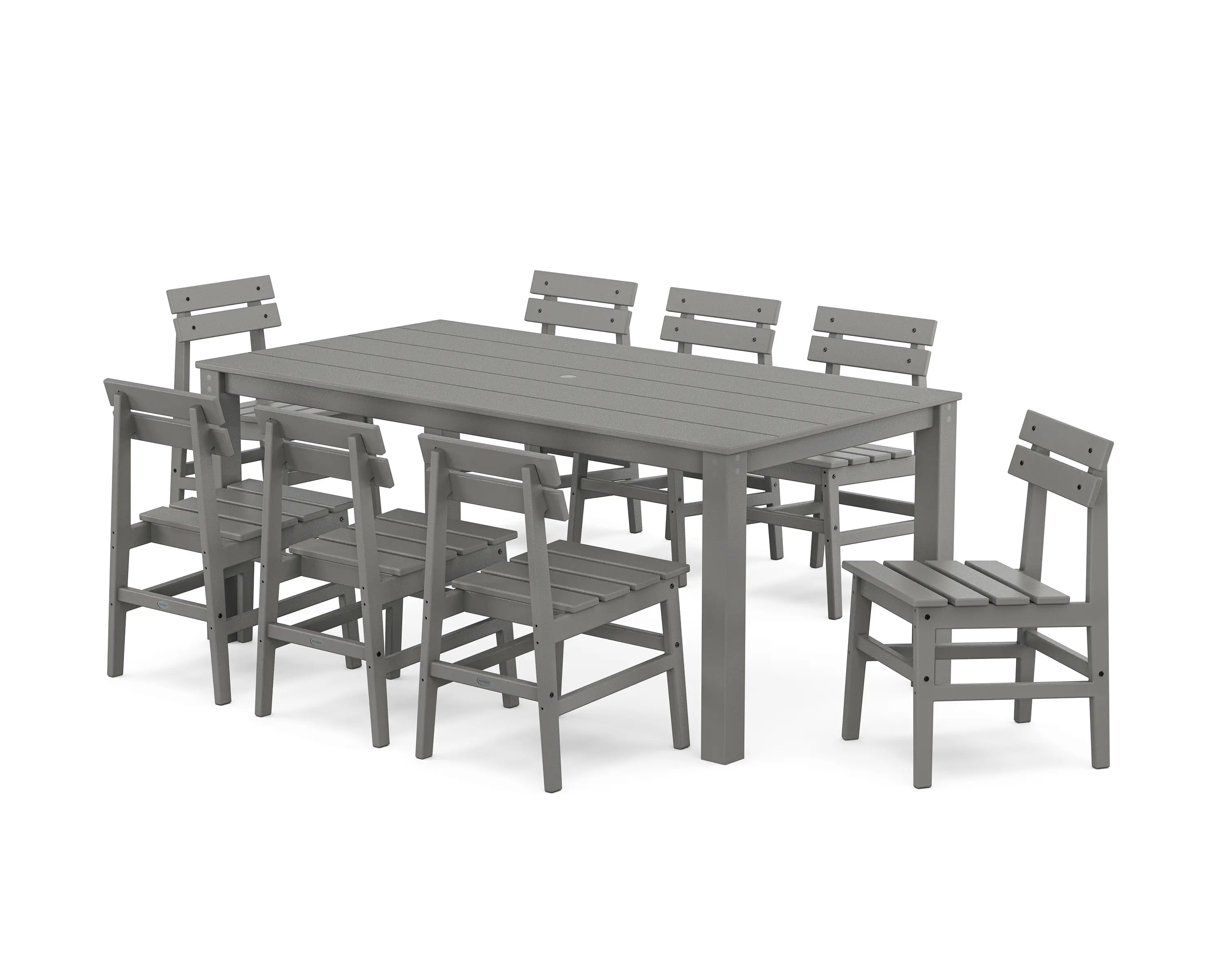 POLYWOOD Modern Studio Plaza Dining Set