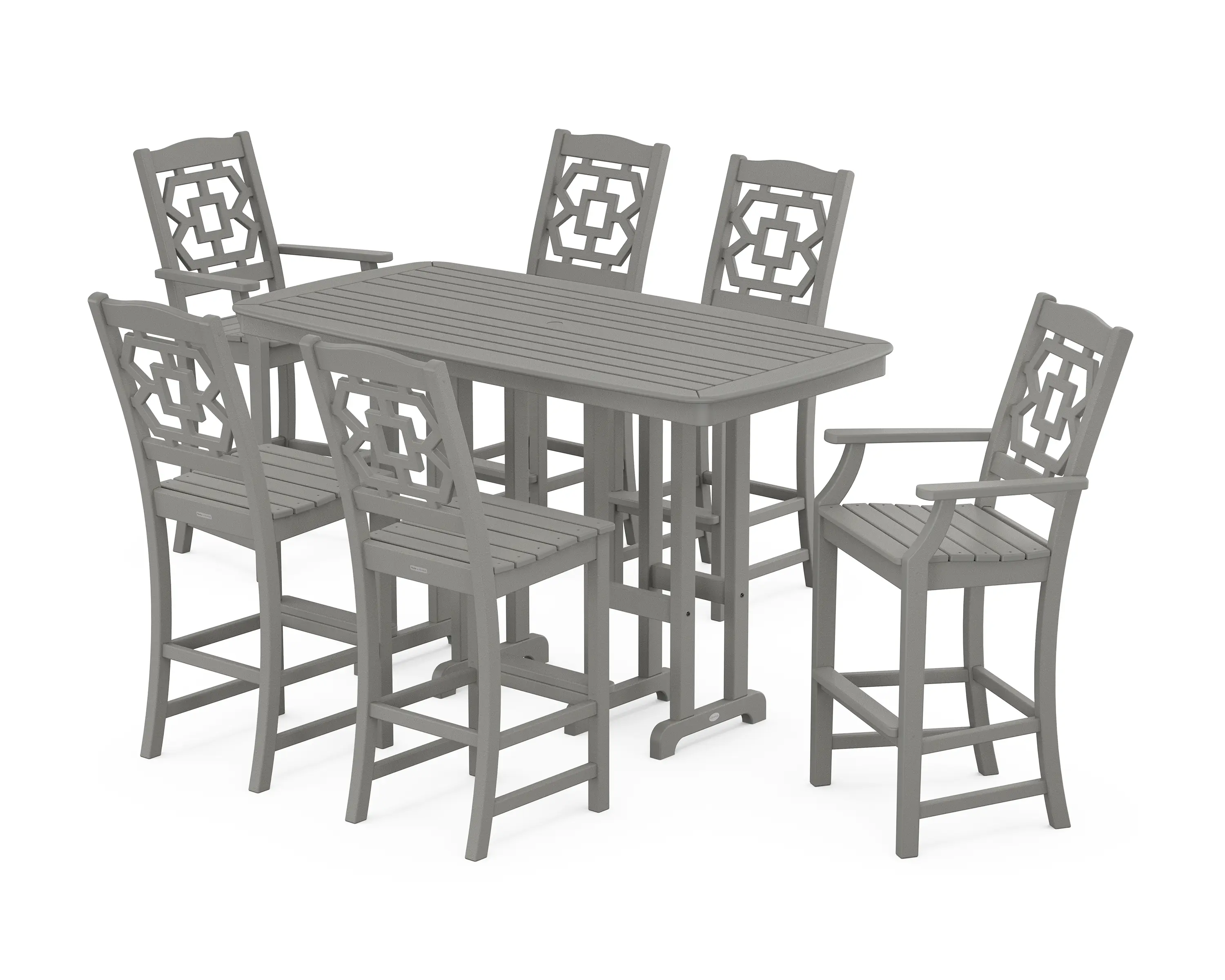 POLYWOOD Chinoiserie Farmhouse Bar Set - Thumbnail 3