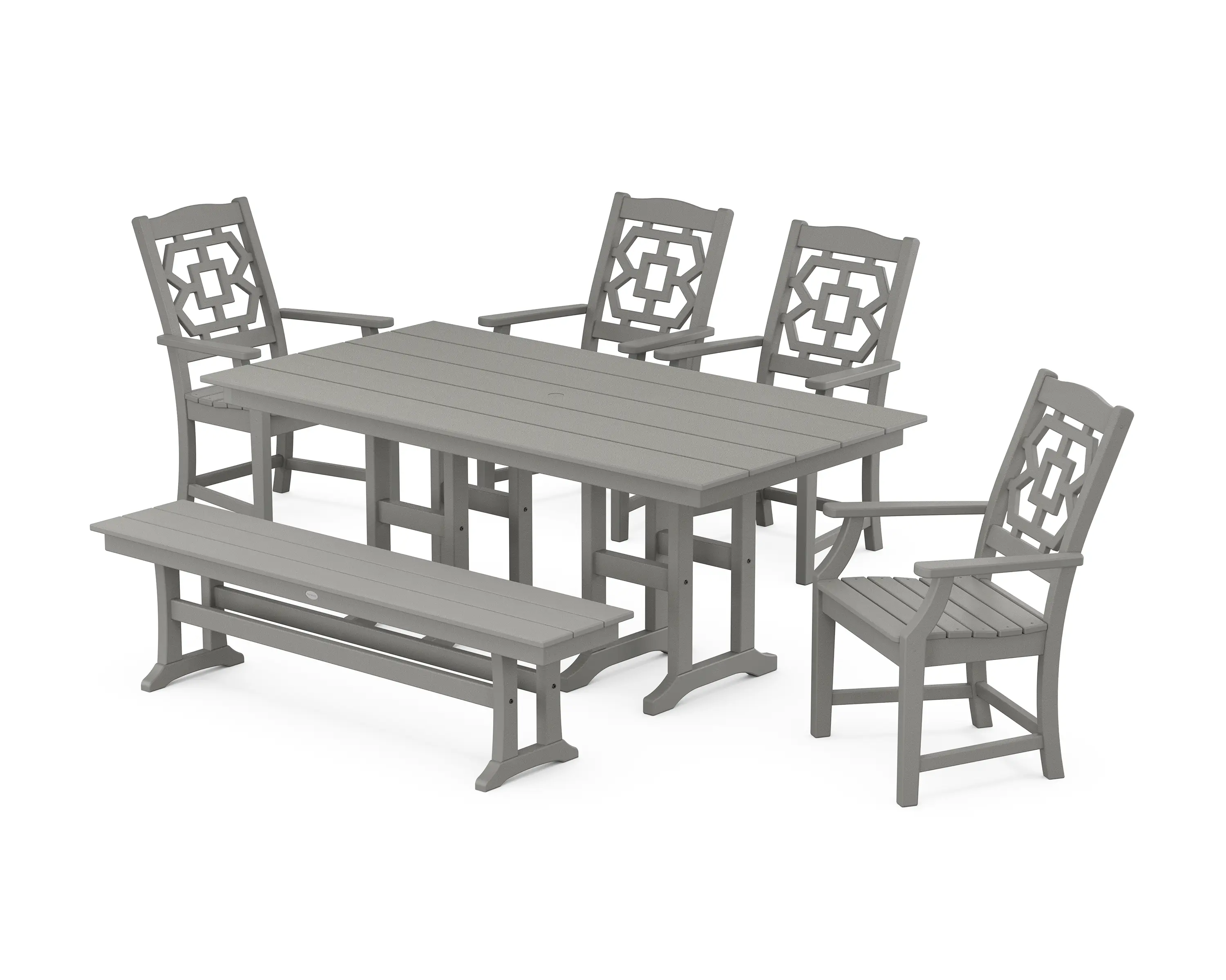 POLYWOOD Chinoiserie Dining Set - Thumbnail 3