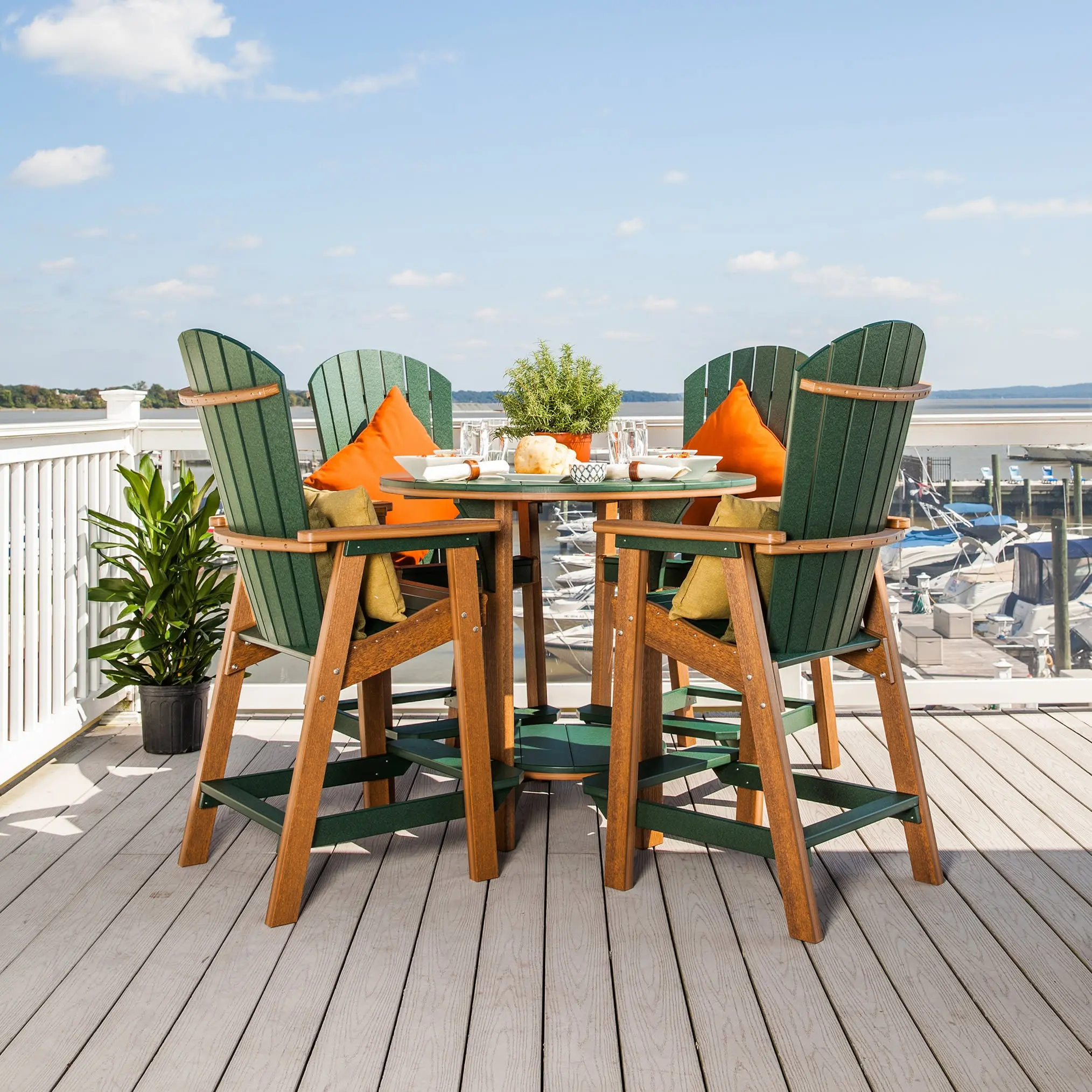 Finch Amish Poly Great Bay Bar Chair - Thumbnail 3