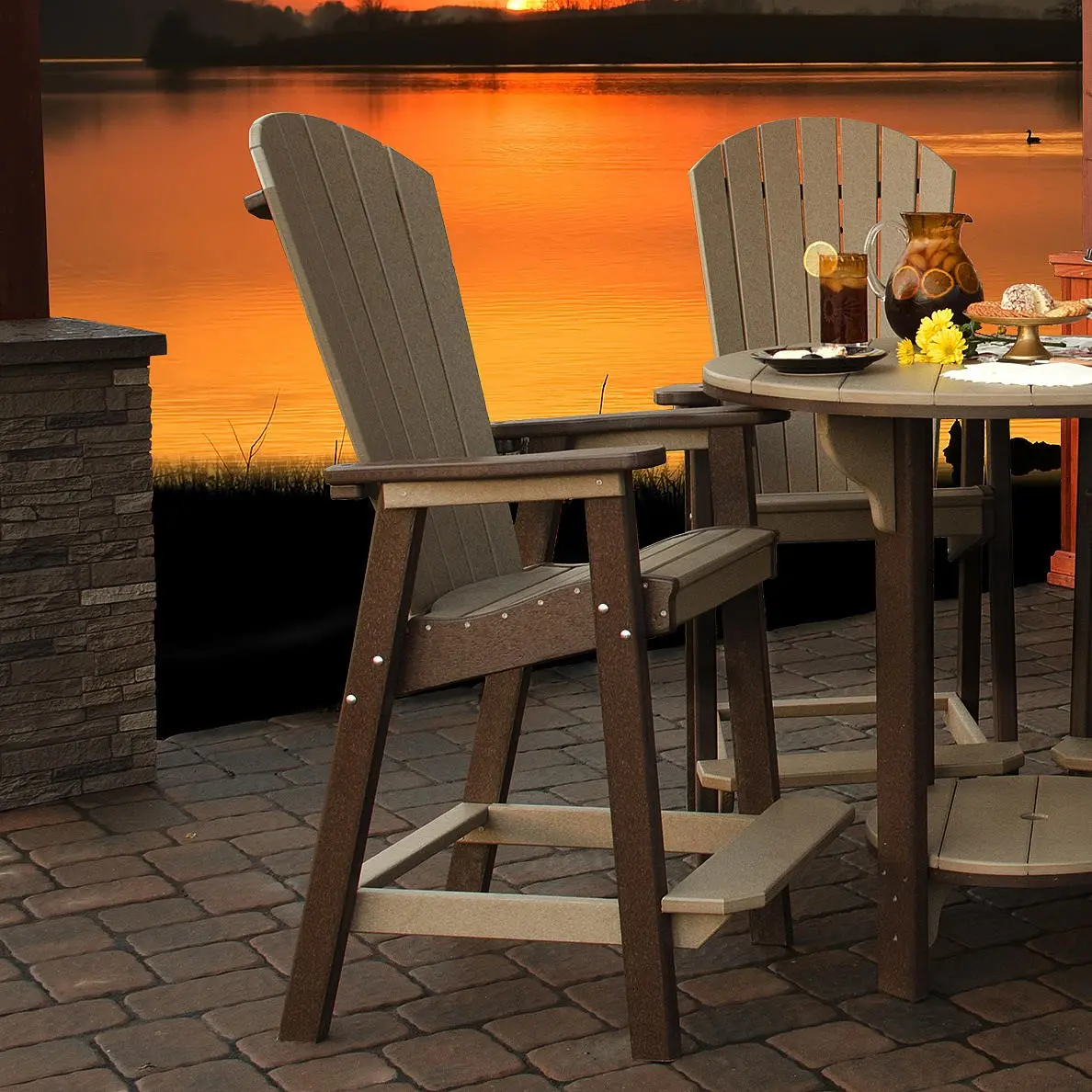 Finch Amish Poly Great Bay Bar Chair - Thumbnail 5