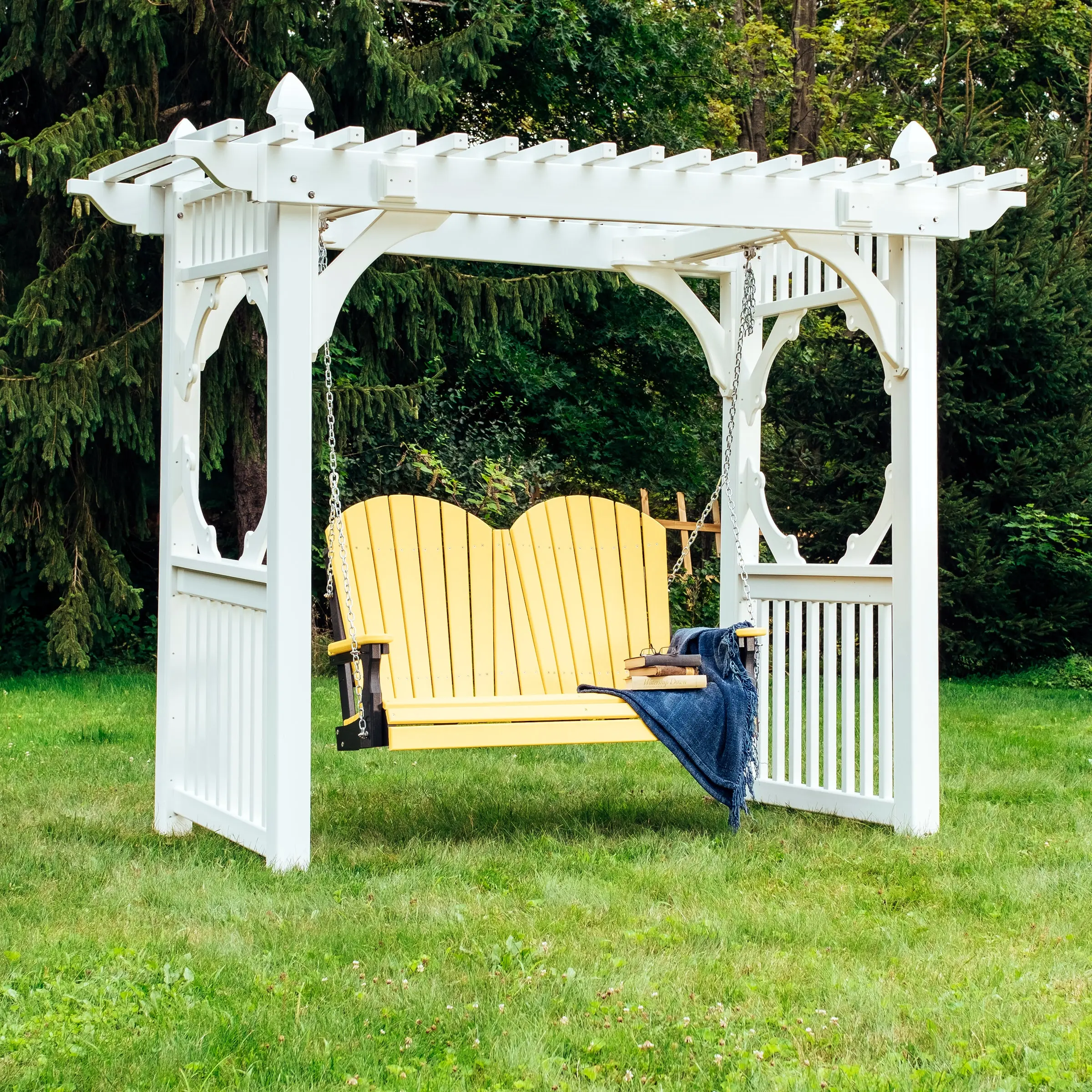 Upgrade Your Outdoor Oasis with Luxcraft Adirondack Swing Set - 4 ft.
