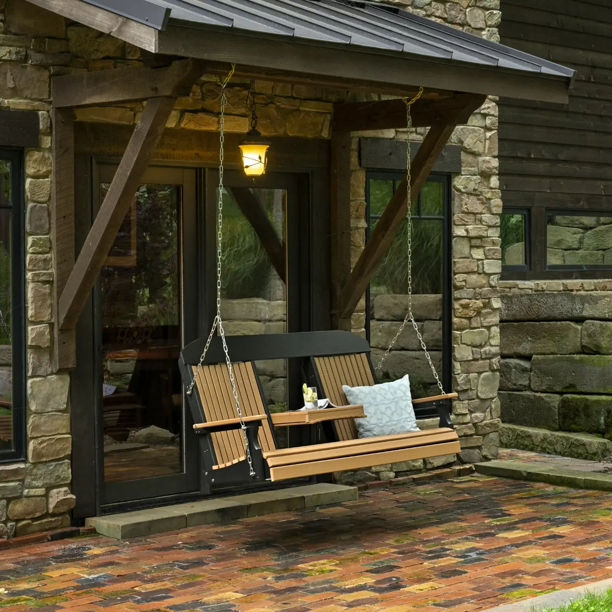 Relax in Style with Luxcraft Crestville Highback Swing - 5 ft