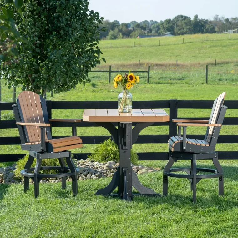 Upgrade Your Outdoor Space with Luxcraft Swivel Adirondack 3pc Bar Set ...