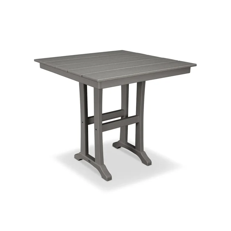 Poly Counter Table Shop the POLYWOOD® Farmhouse Trestle Counter Table - Sustainable ...