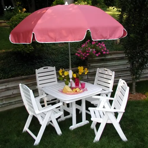 high patio set with umbrella Giantex 4-Piece Outdoor Bar Set, Round Top Bar Table 2 Foldi Giantexus Made of all Phi Villa Bar Height Patio