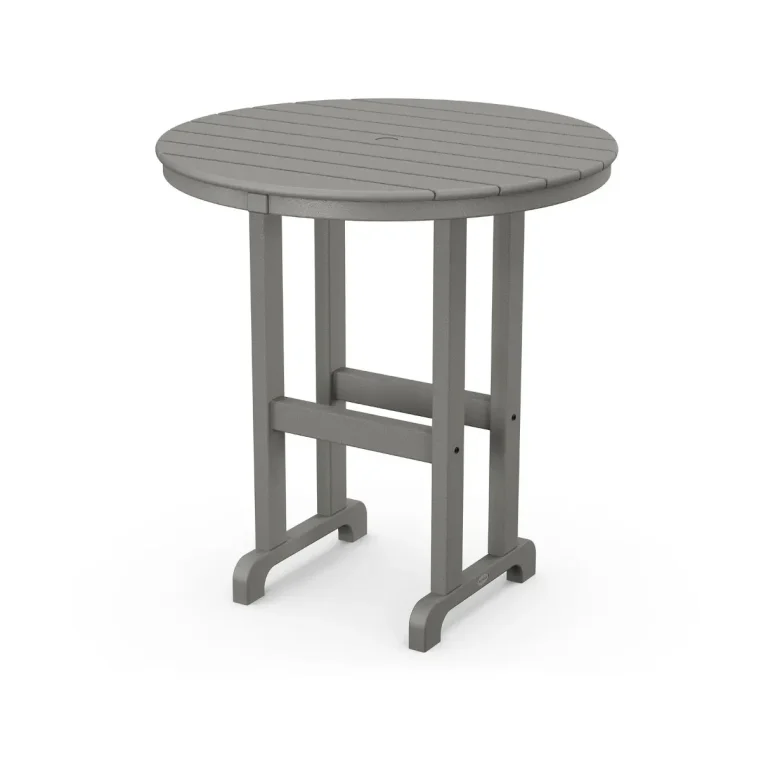Poly Counter Table Upgrade Your Outdoor Space with POLYWOOD Round 36in Counter Table ...