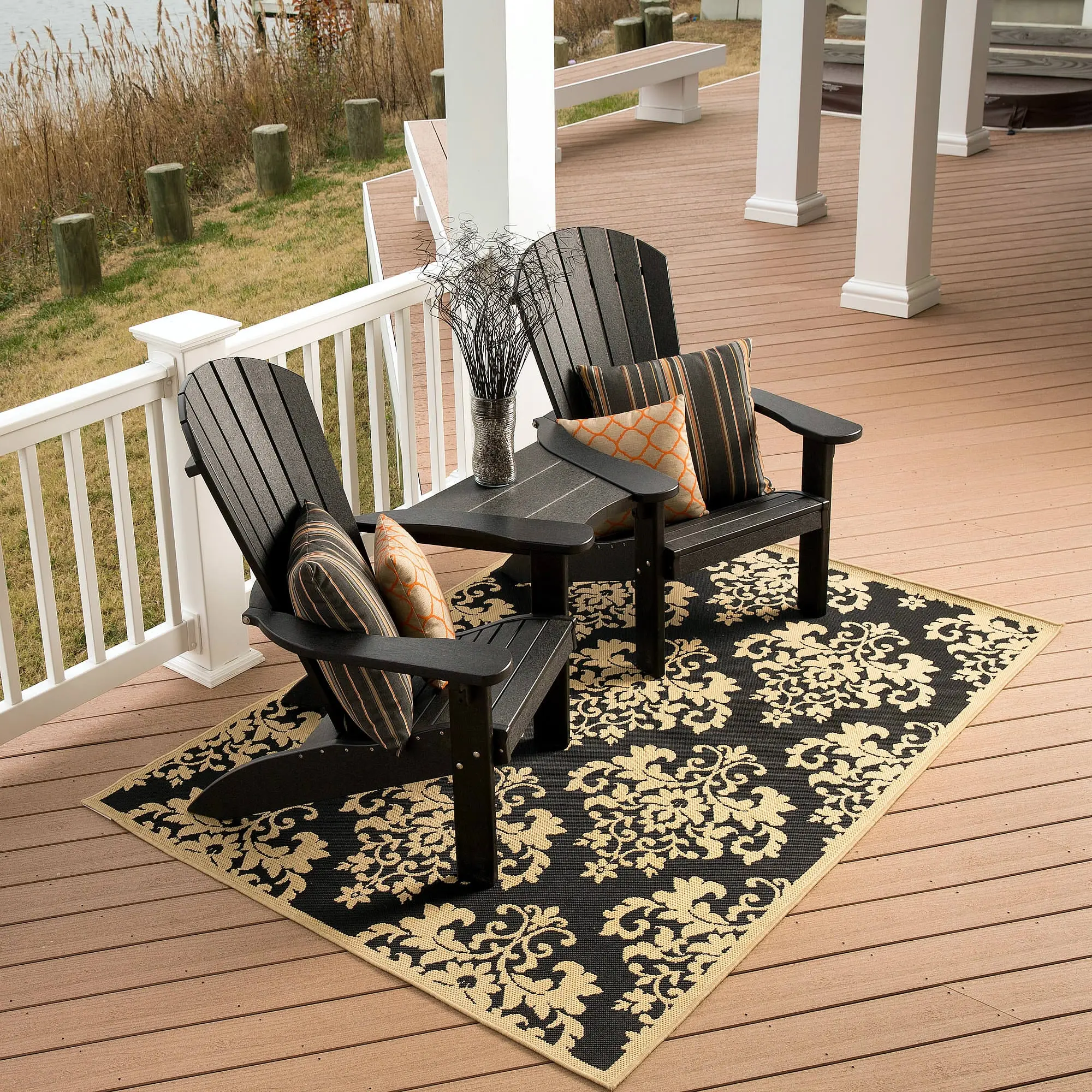 Finch Amish Poly SeaAira Adirondack Tete-A-Tete Set - Thumbnail 2