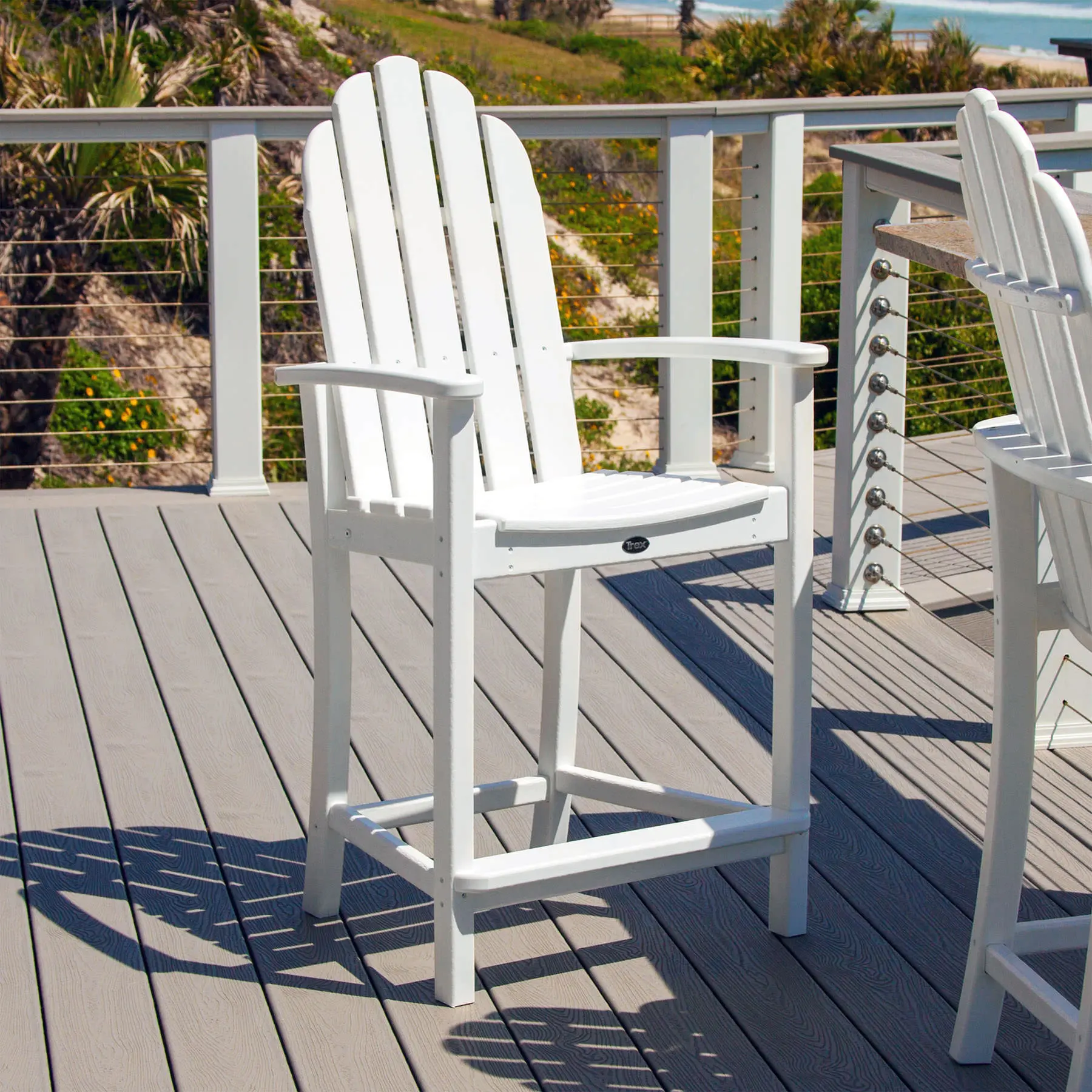 Trex Outdoor Furniture Cape Cod Adirondack Counter Chair - Thumbnail 2