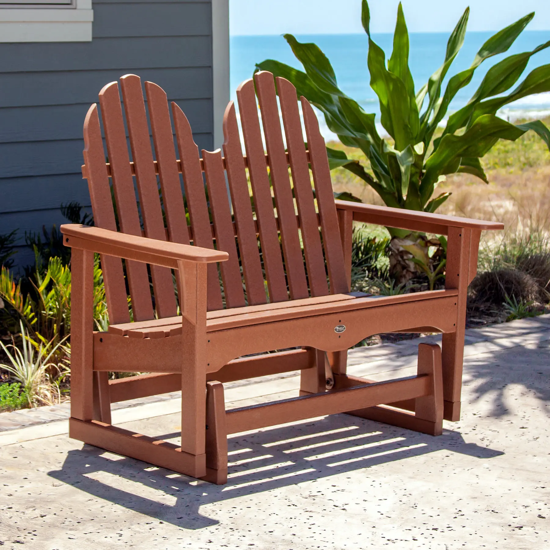 Trex Outdoor Furniture Cape Cod Adirondack Glider