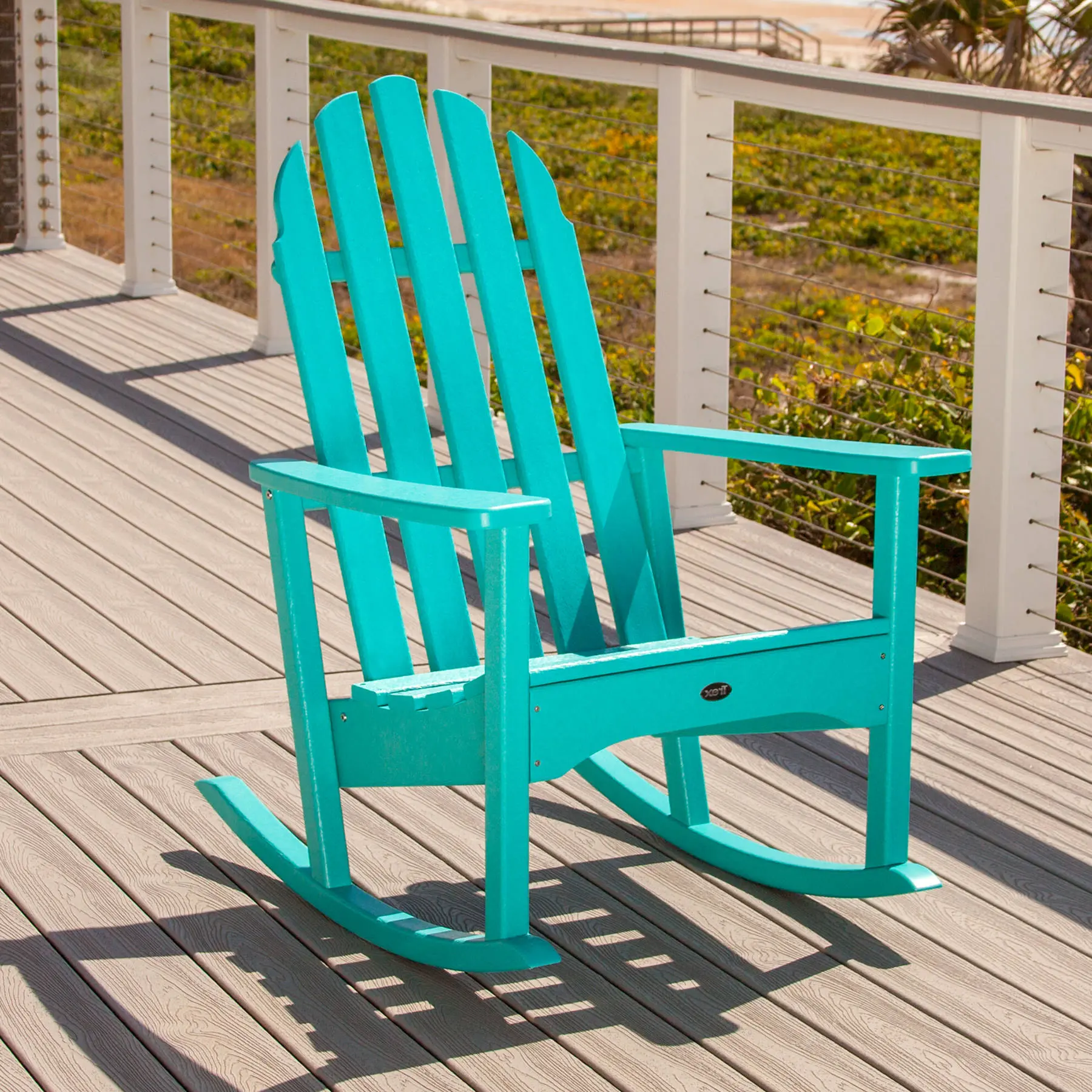 Relax in Style with Trex® Cape Cod Adirondack Rocking Chair