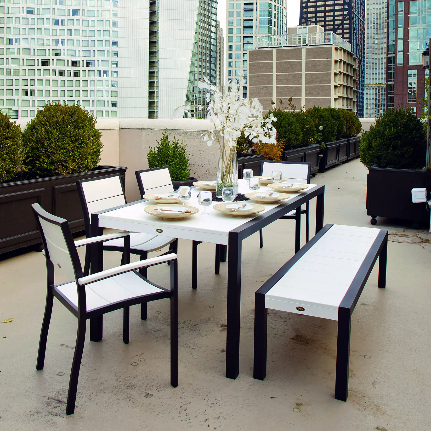 Trex Outdoor Furniture Surf City Dining Set - Thumbnail 2