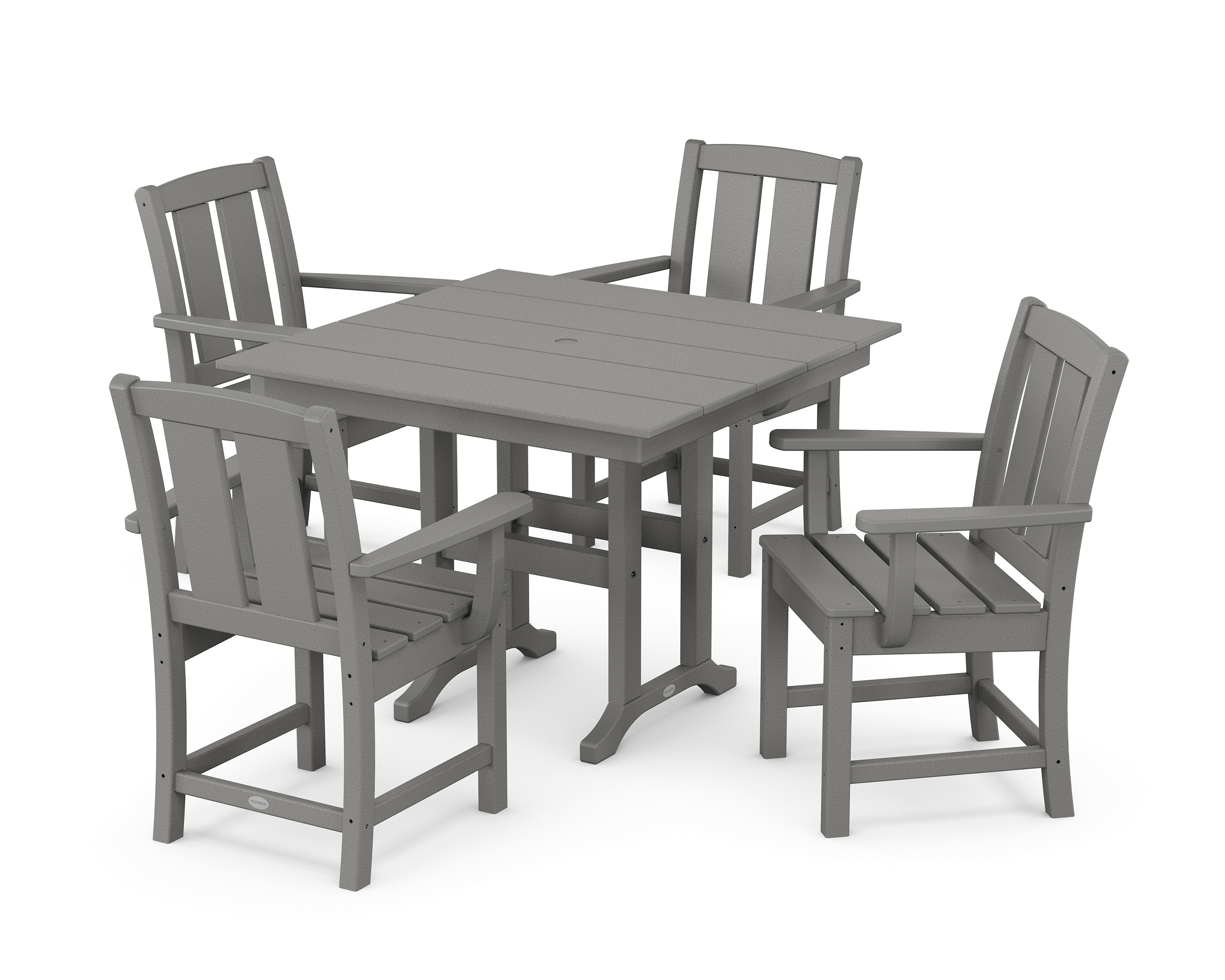 POLYWOOD Mission 5-Piece Farmhouse Dining Set