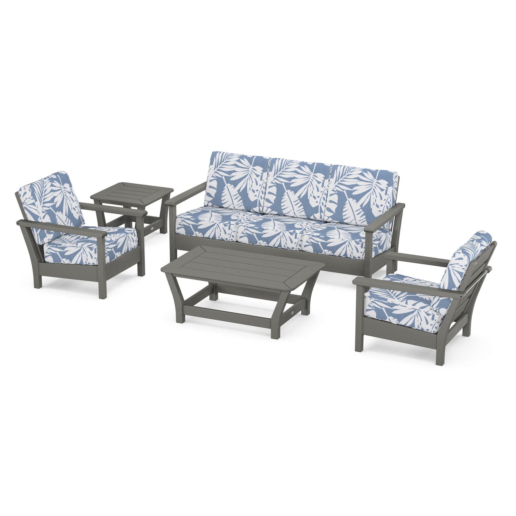 POLYWOOD® Harbour 5-Piece Deep Seating Set
