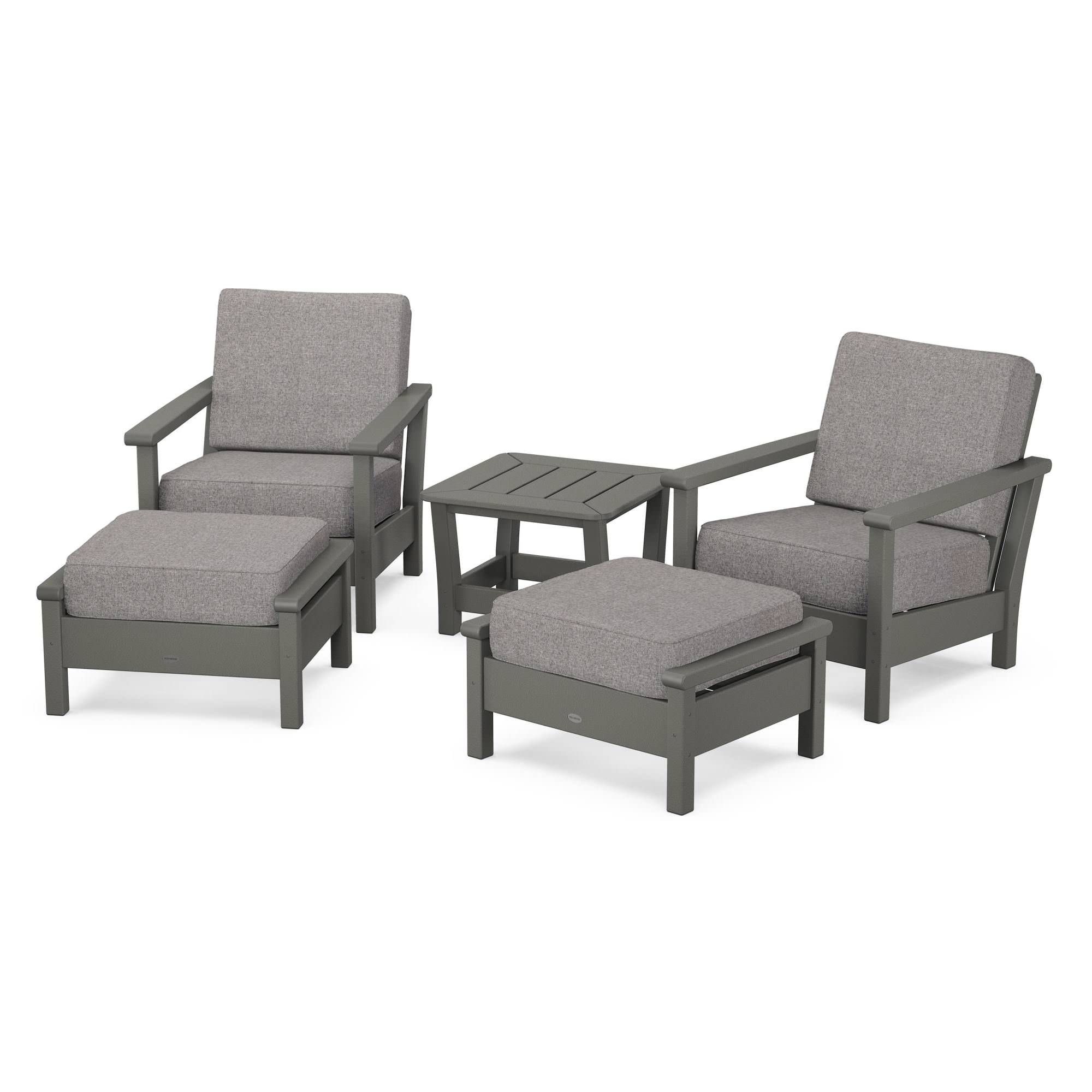 POLYWOOD® Harbour 5-Piece Deep Seating Chair Set