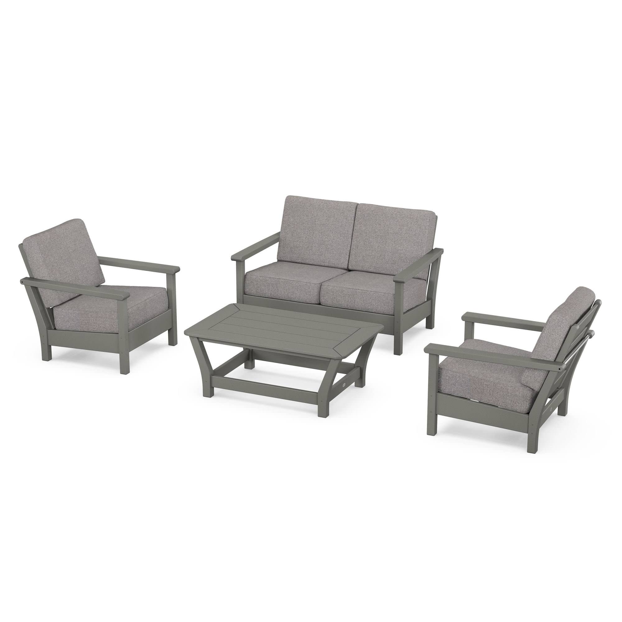POLYWOOD® Harbour 4-Piece Deep Seating Set