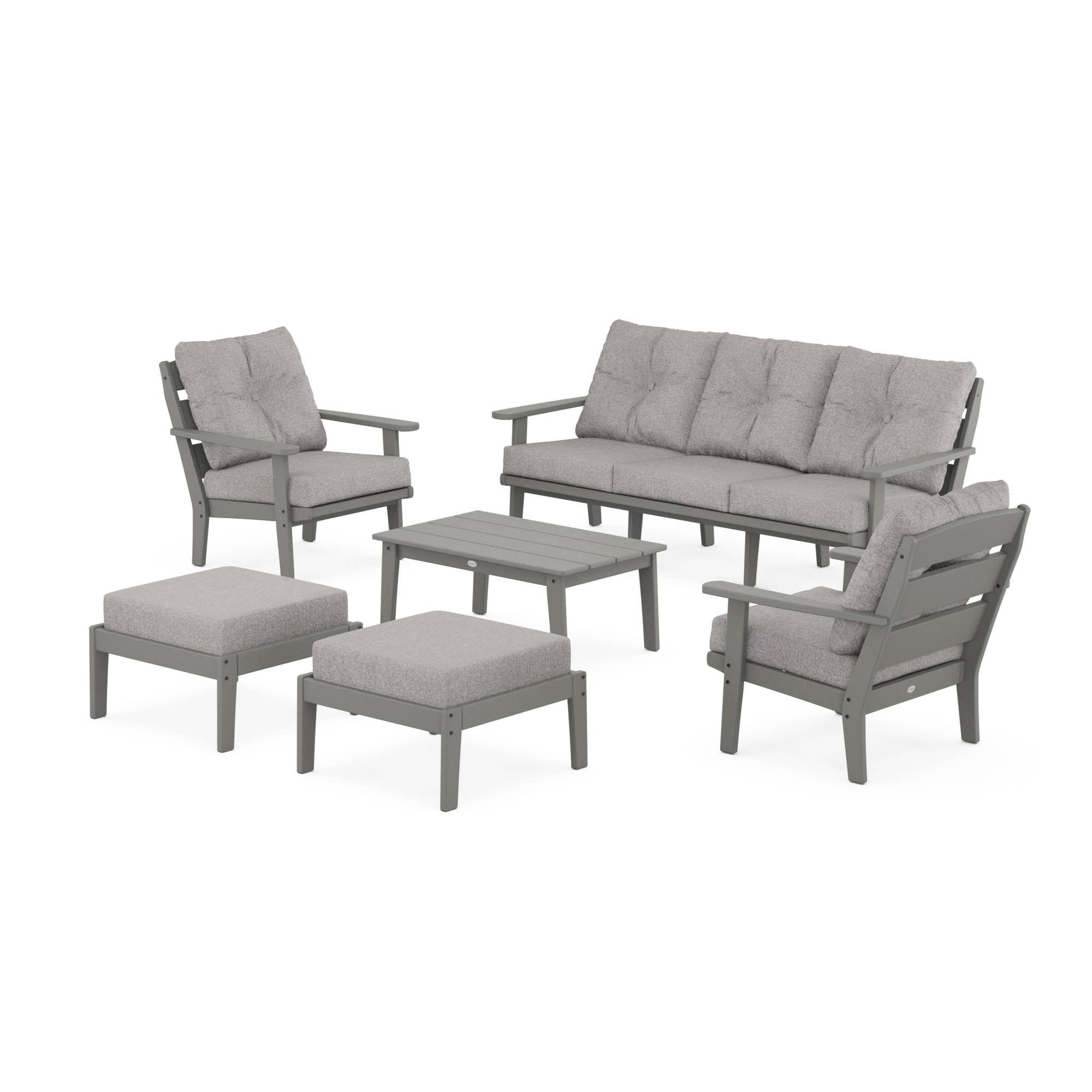 POLYWOOD® Lakeside 6-Piece Lounge Sofa Set