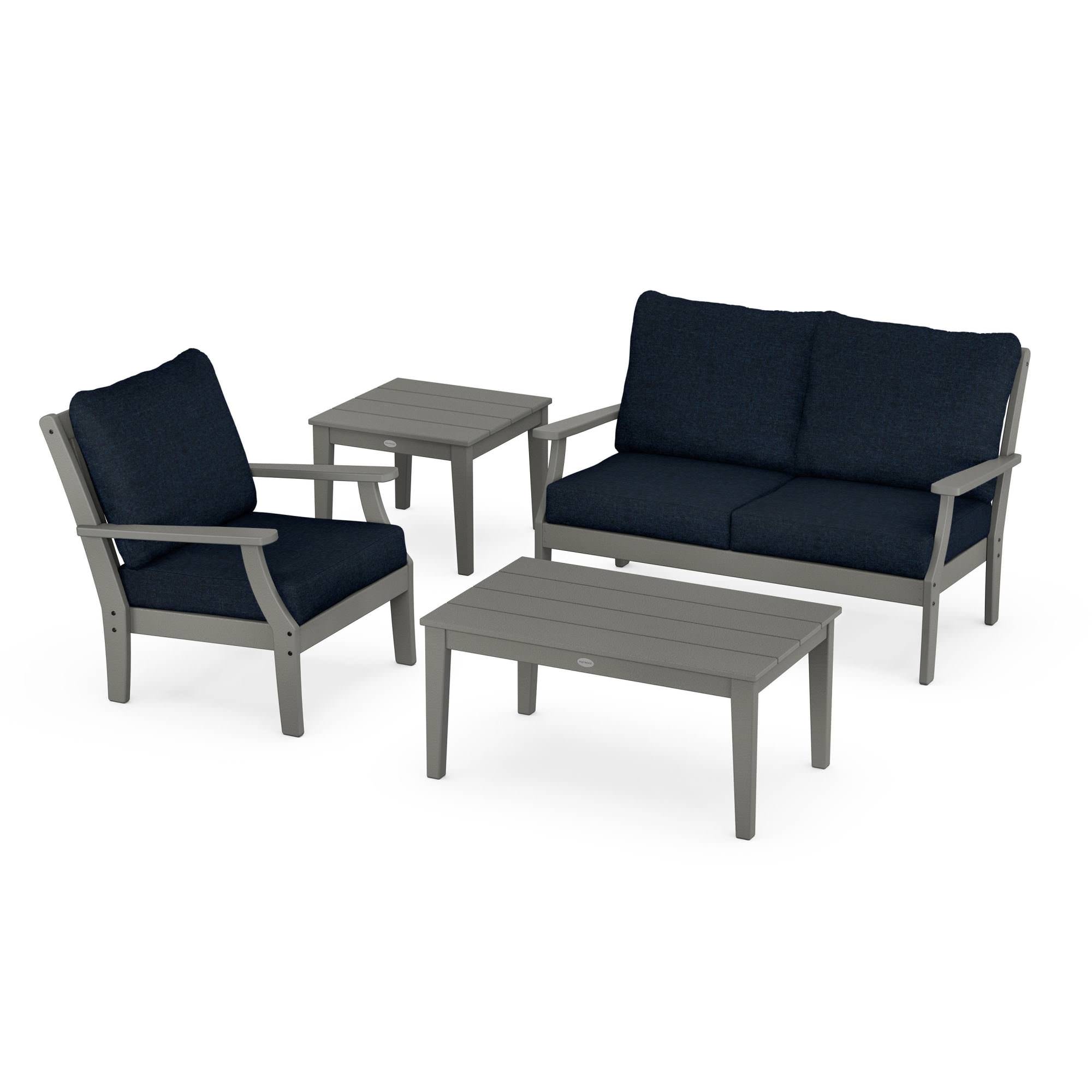 POLYWOOD® Braxton 4-Piece Deep Seating Set