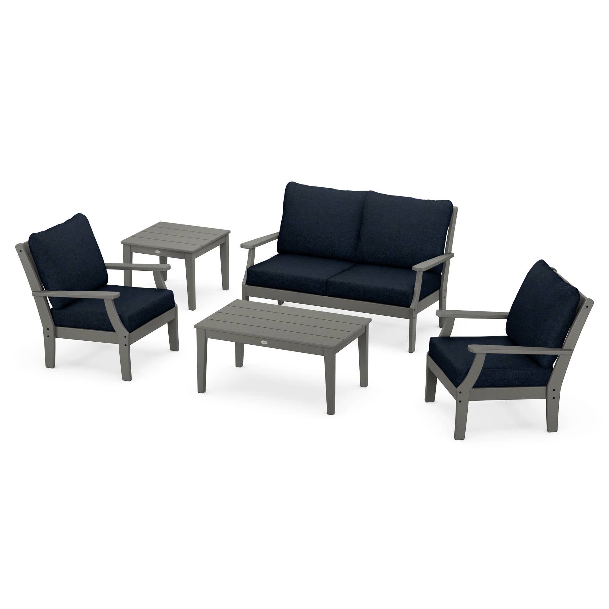 POLYWOOD® Braxton 5-Piece Deep Seating Set