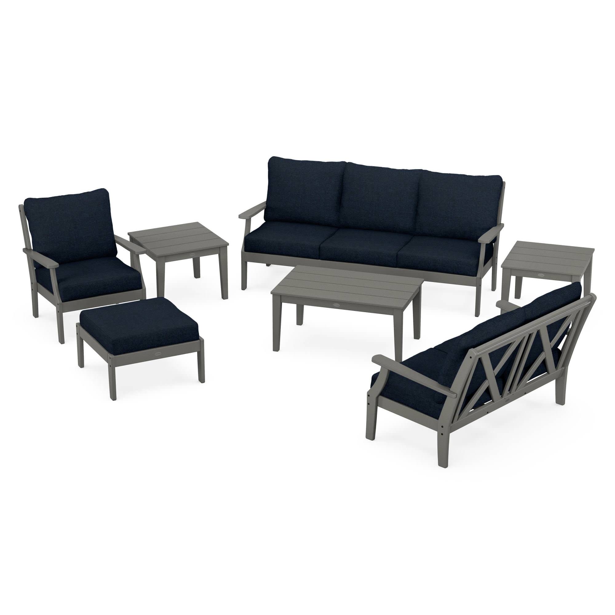 POLYWOOD® Braxton 7-Piece Deep Seating Set