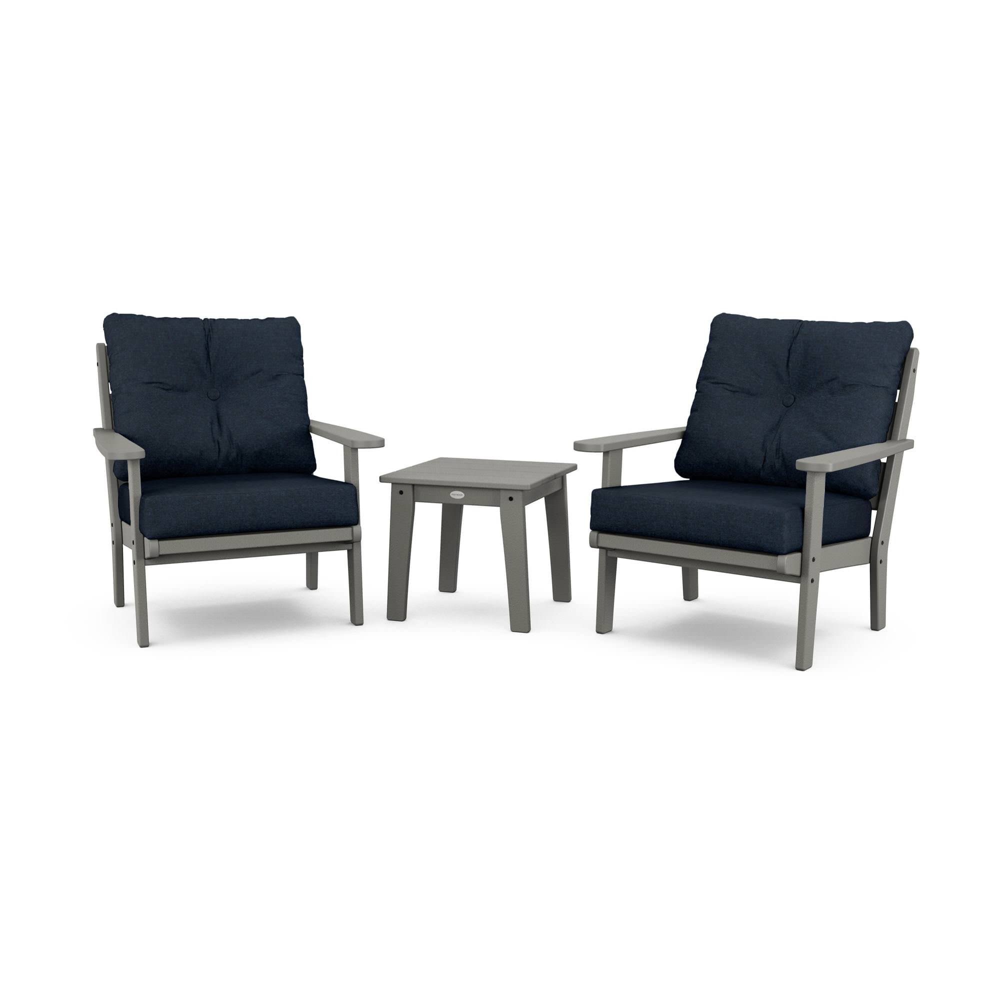 POLYWOOD® Lakeside 3-Piece Deep Seating Chair Set