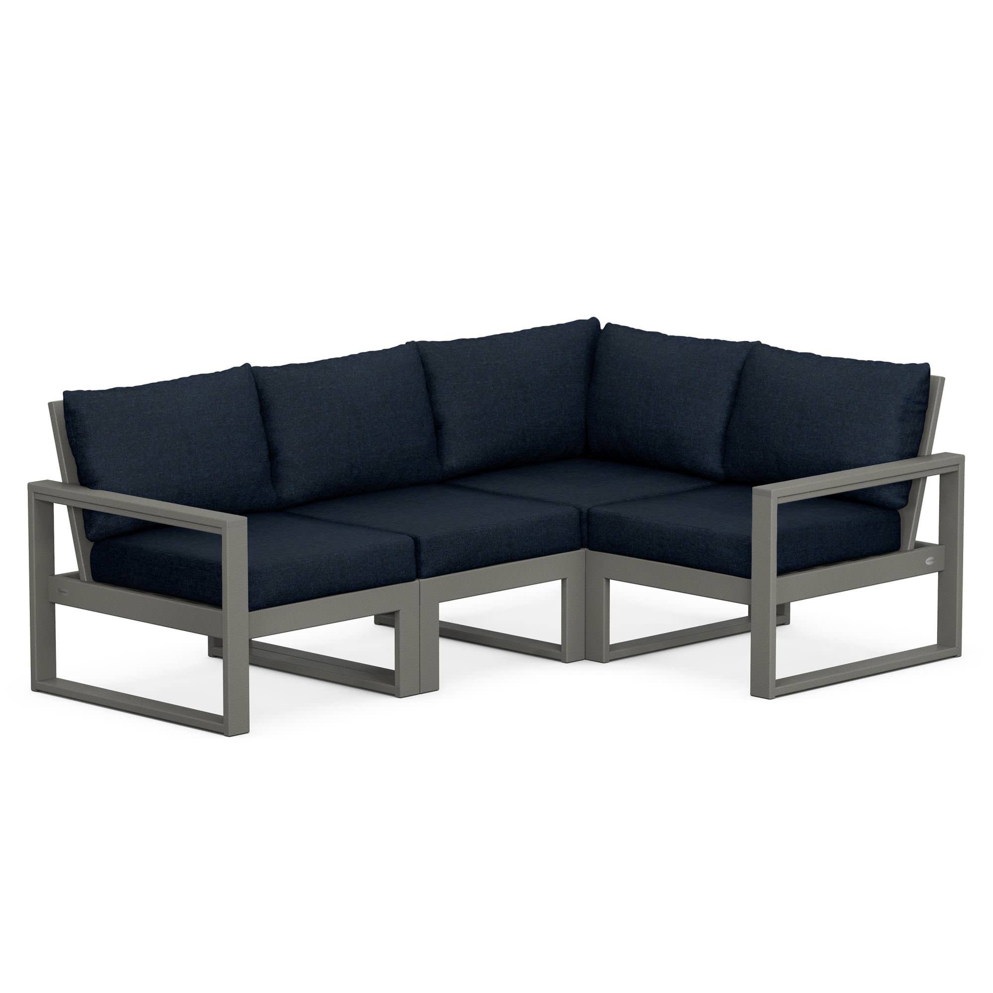 POLYWOOD® EDGE 4-Piece Modular Deep Seating Set