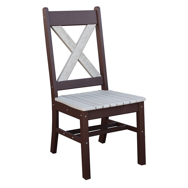 X-Back Poly Dining Arm Chair