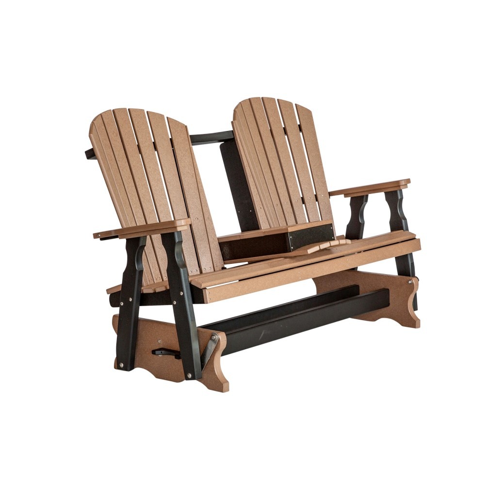 Amish Poly 5 ft Fanback Console Glider