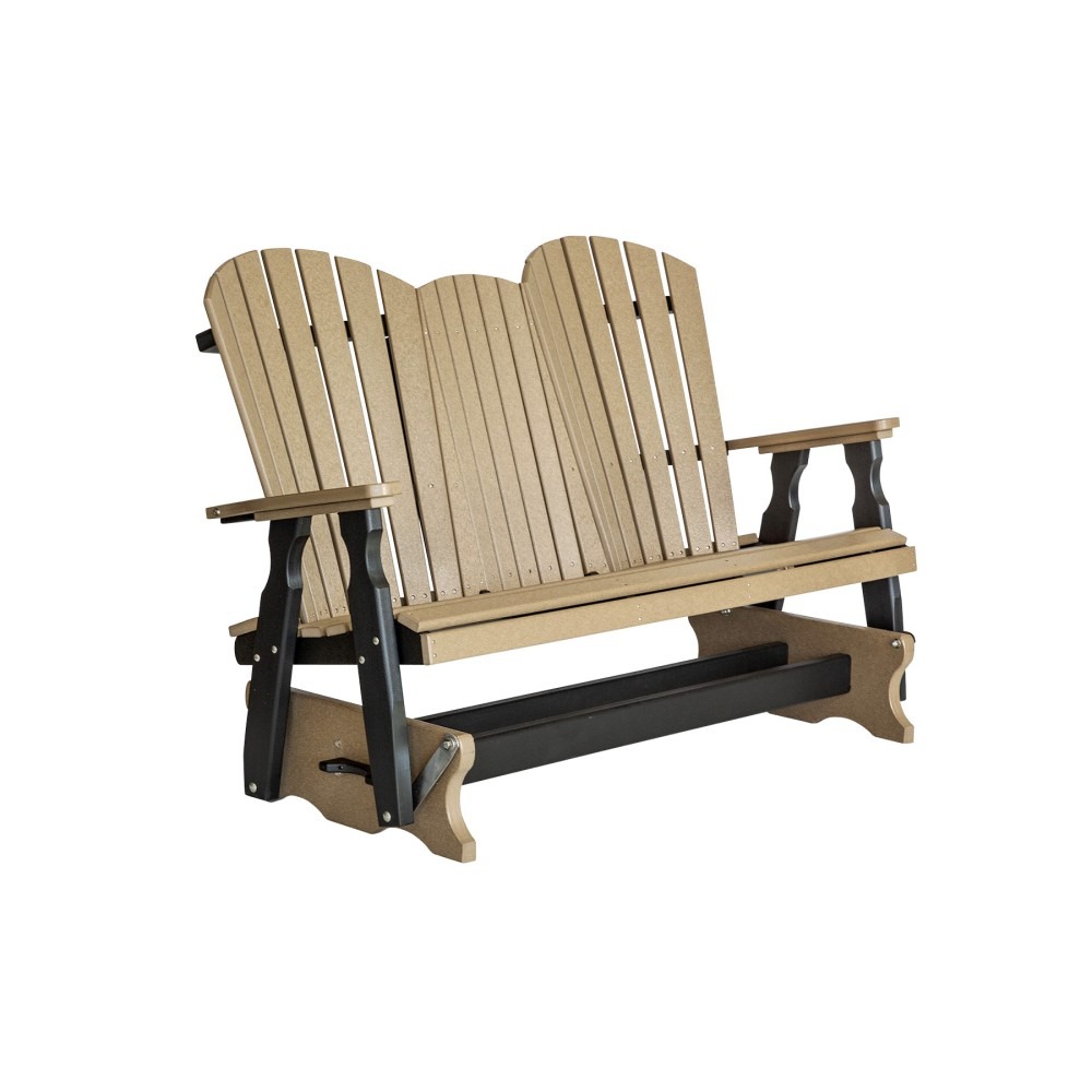 Amish Poly 5 ft Fanback Console Glider