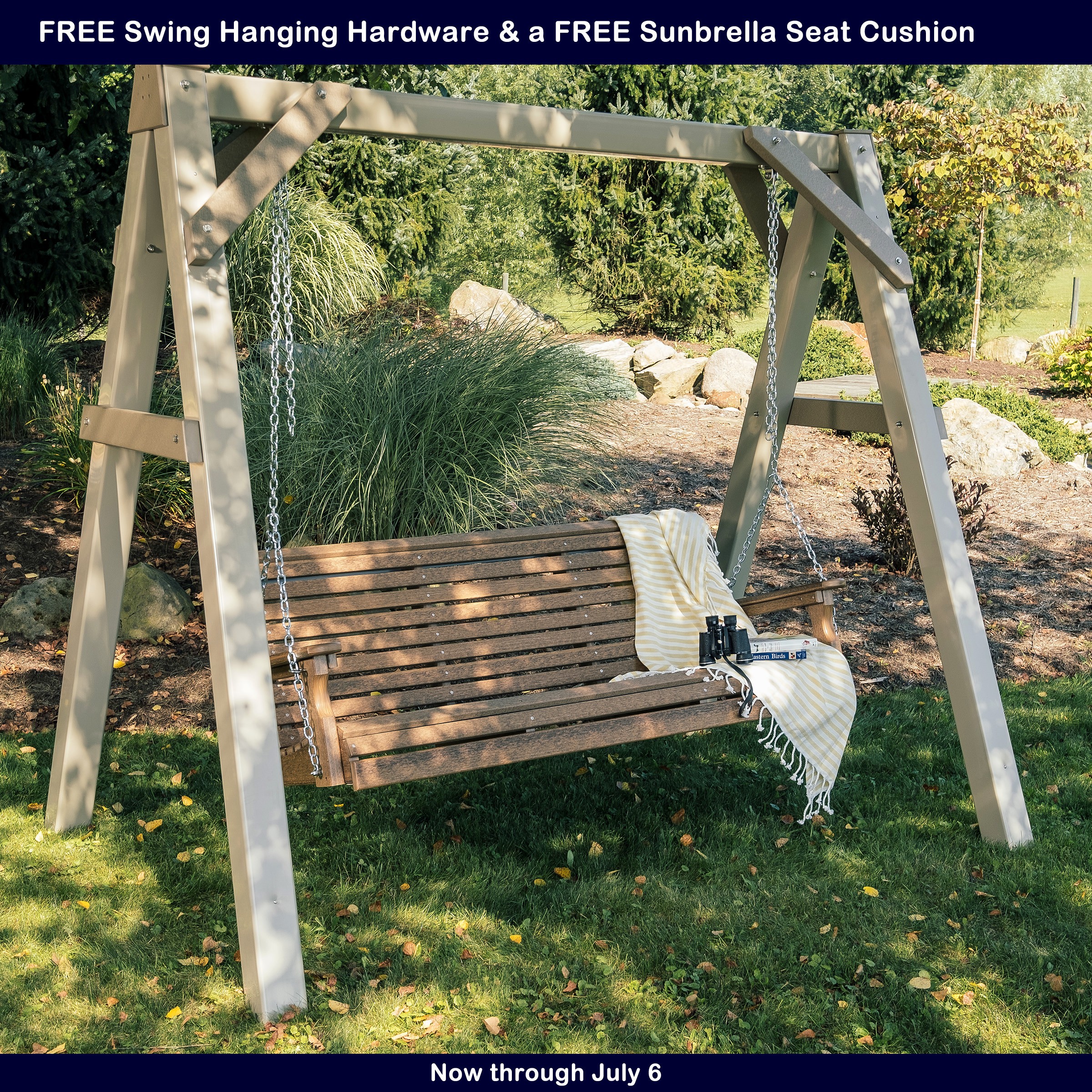 Luxcraft Plain 4 ft Swing Set